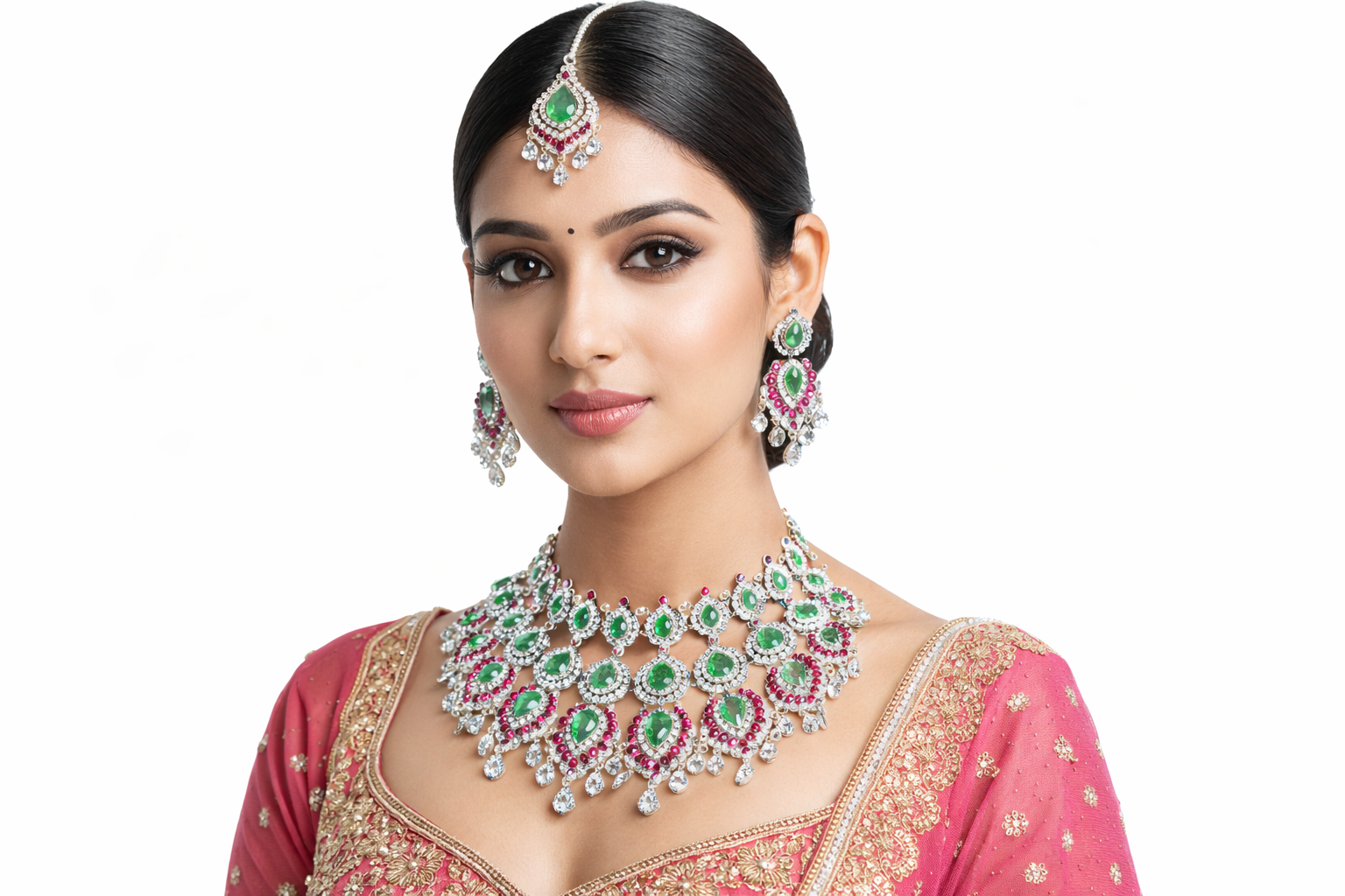 Cz Maharani Bride Set 07903