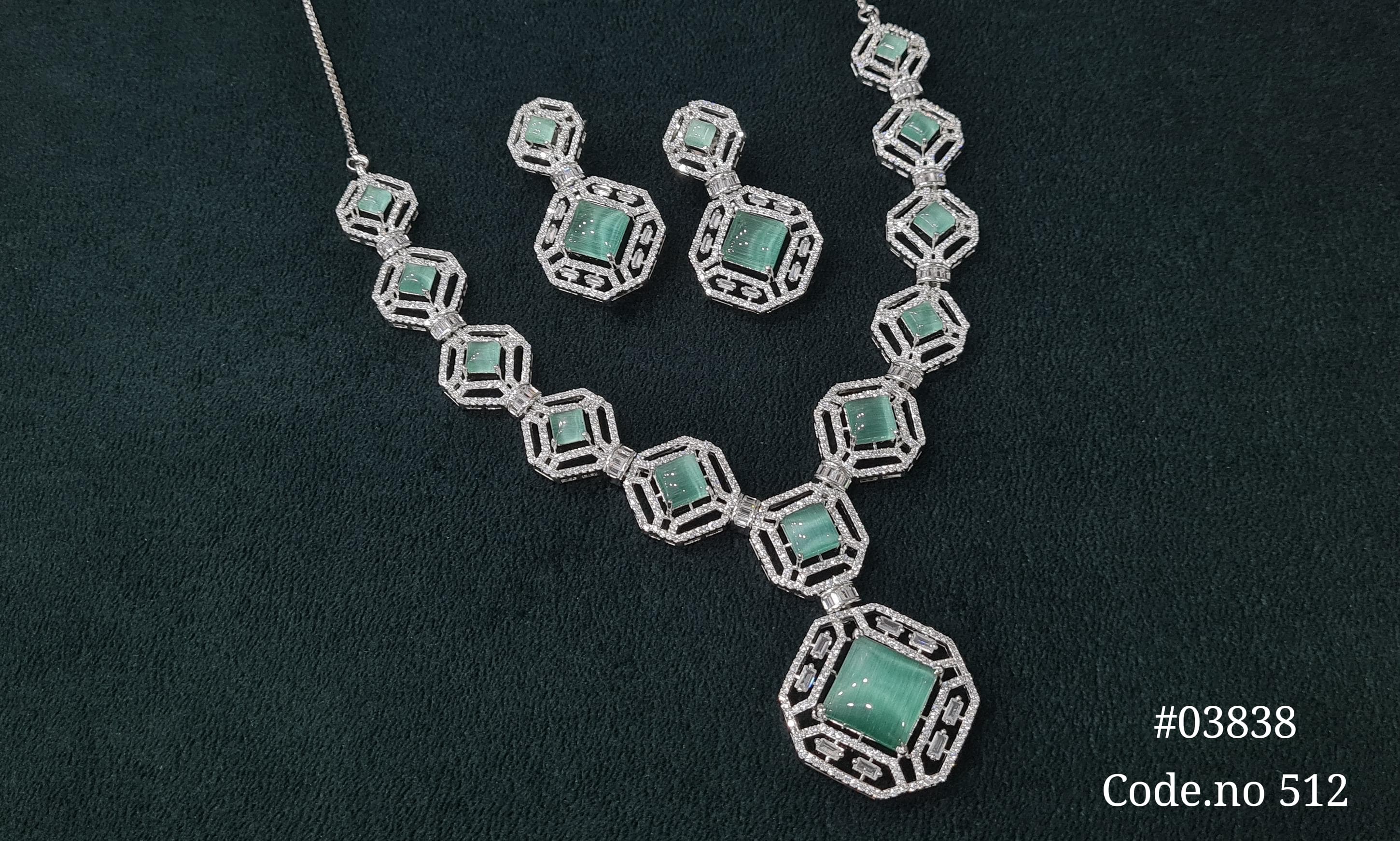 Cz necklace 03838 - 3