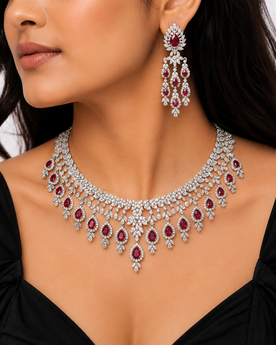 Cz Necklace 04911 - 7
