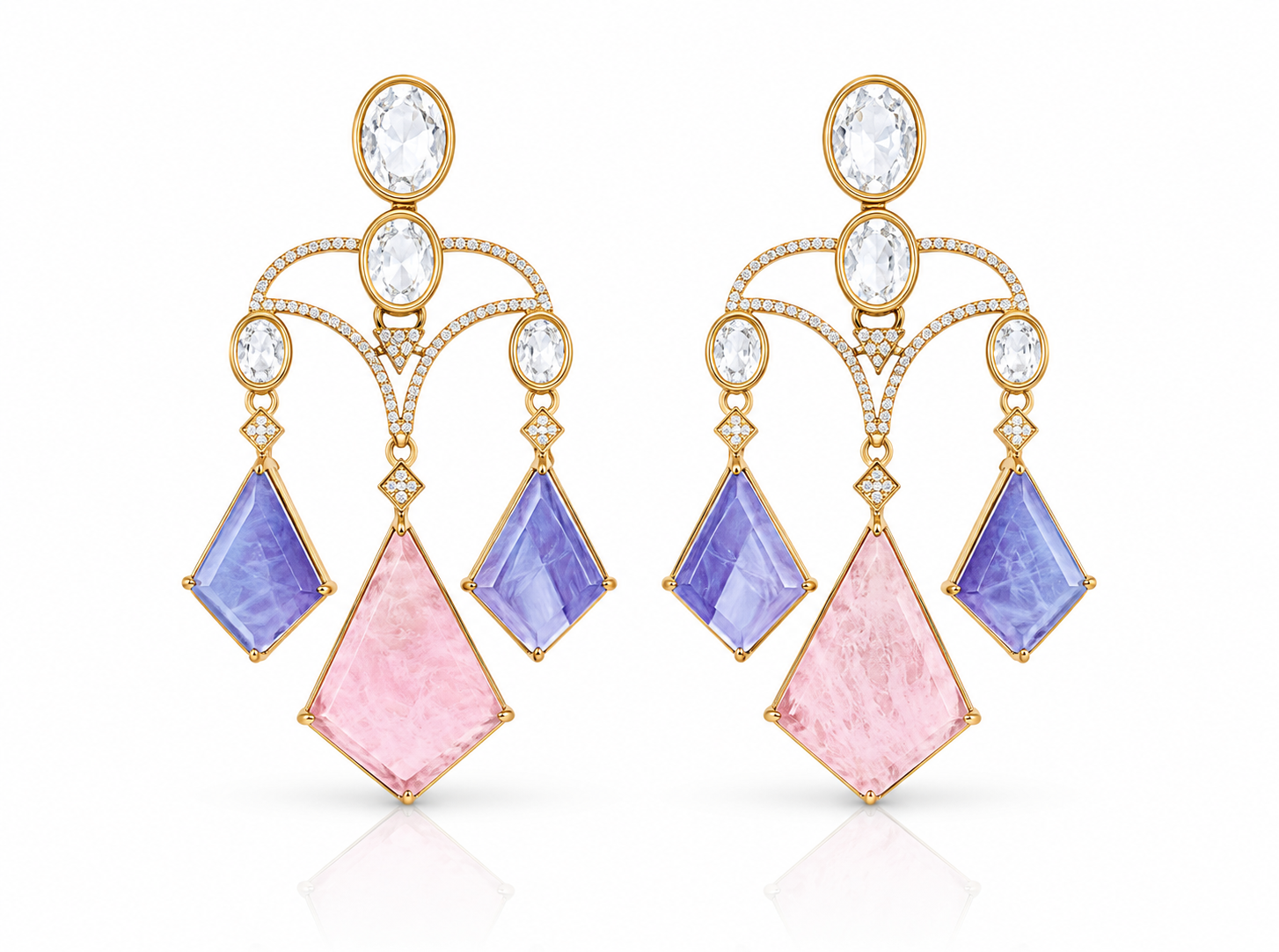 Moissanite Earrings 08901 - 14