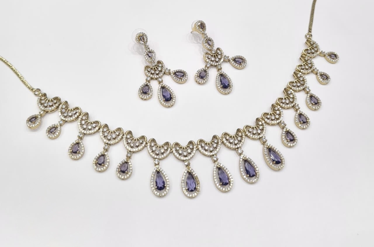 Cz Necklace 11114 - 16