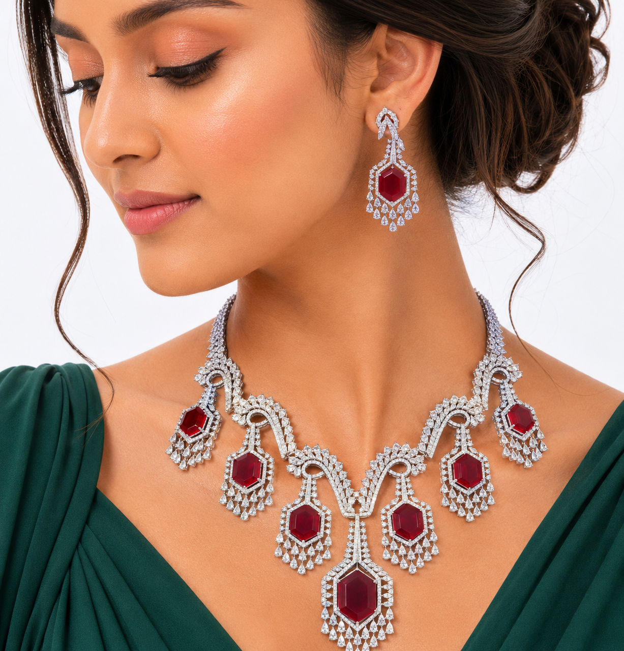 Cz Necklace 01982 - 8