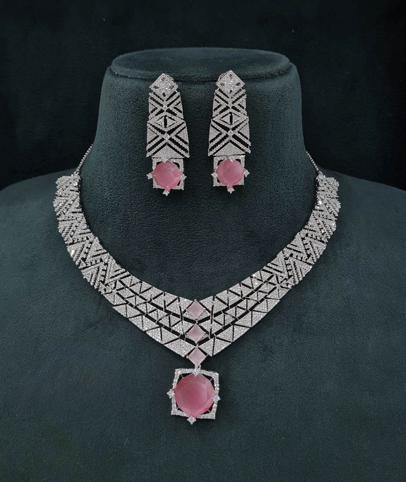 Cz Necklace 06094 - 10