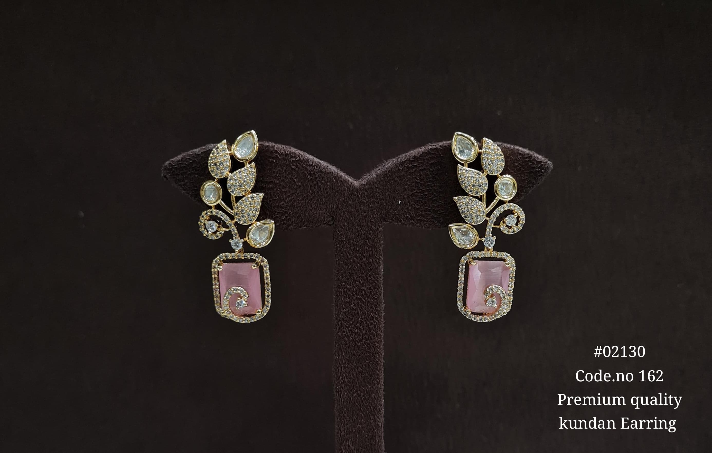 Kundan earrings 02130 - 4