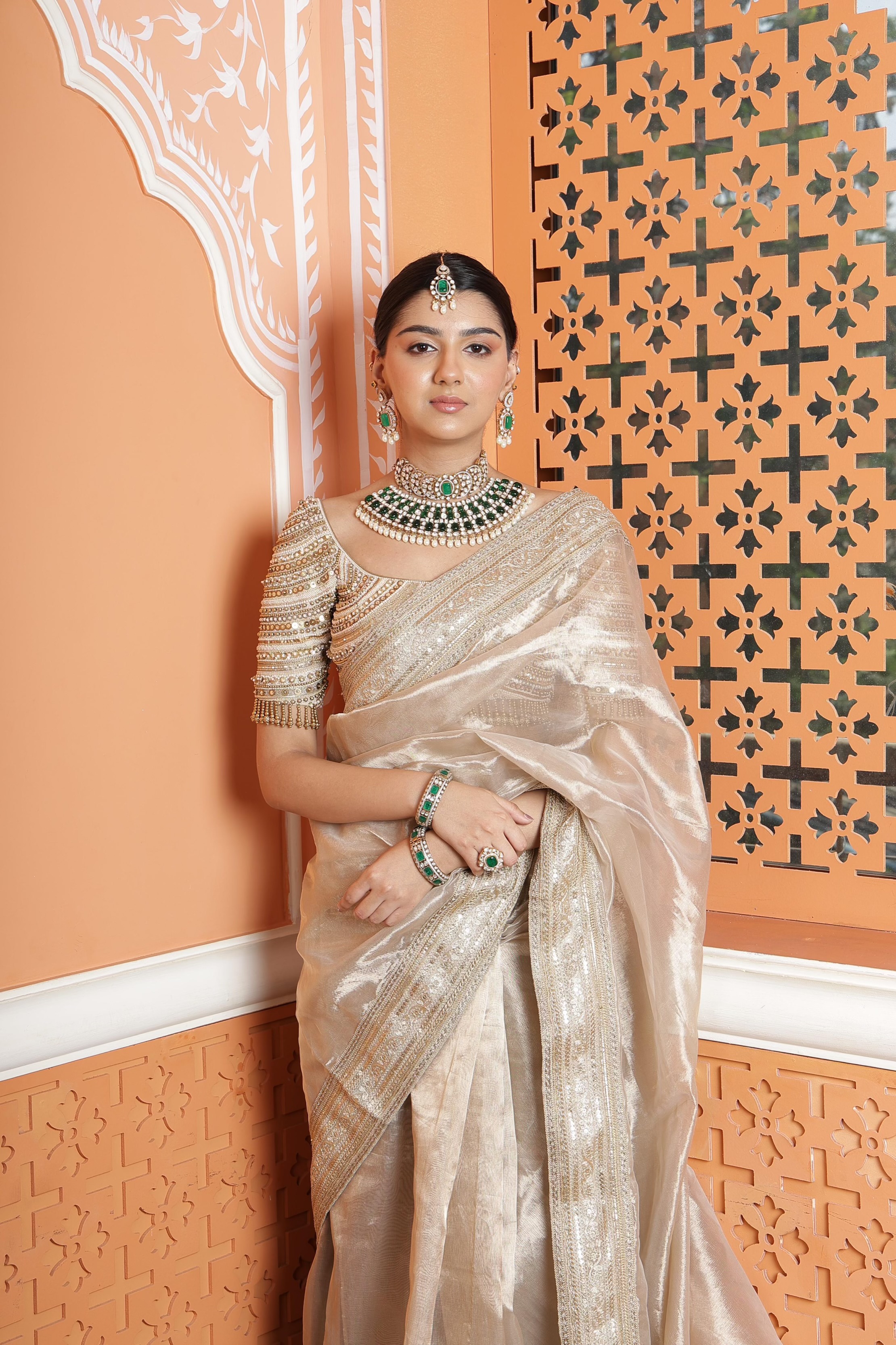 Kundan Bride set 01625 - 5