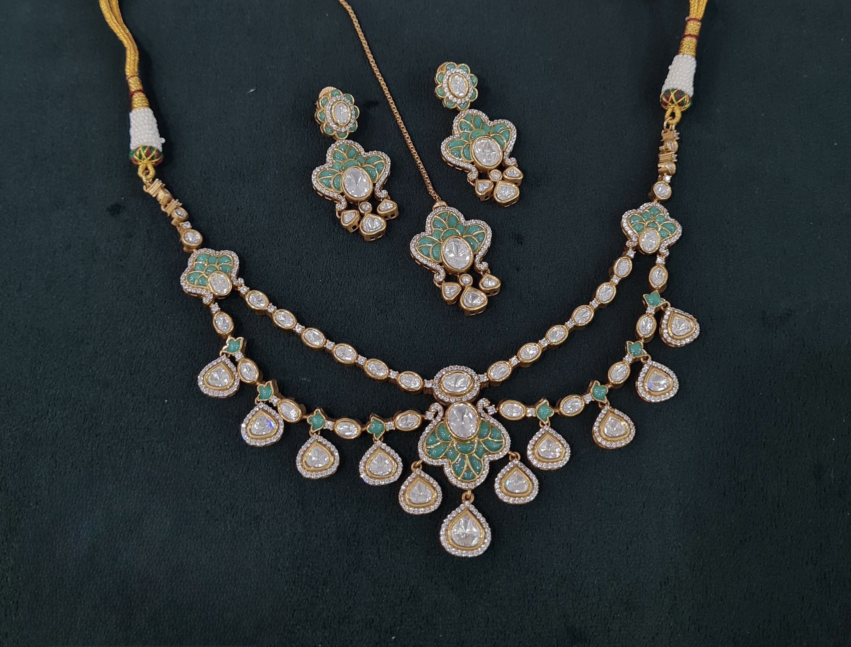 Kundan Necklace 04109 - 6