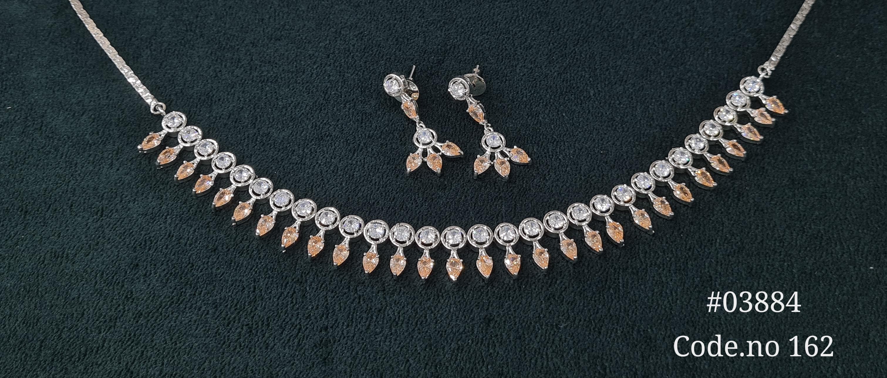 Cz Necklace 03884 - 7