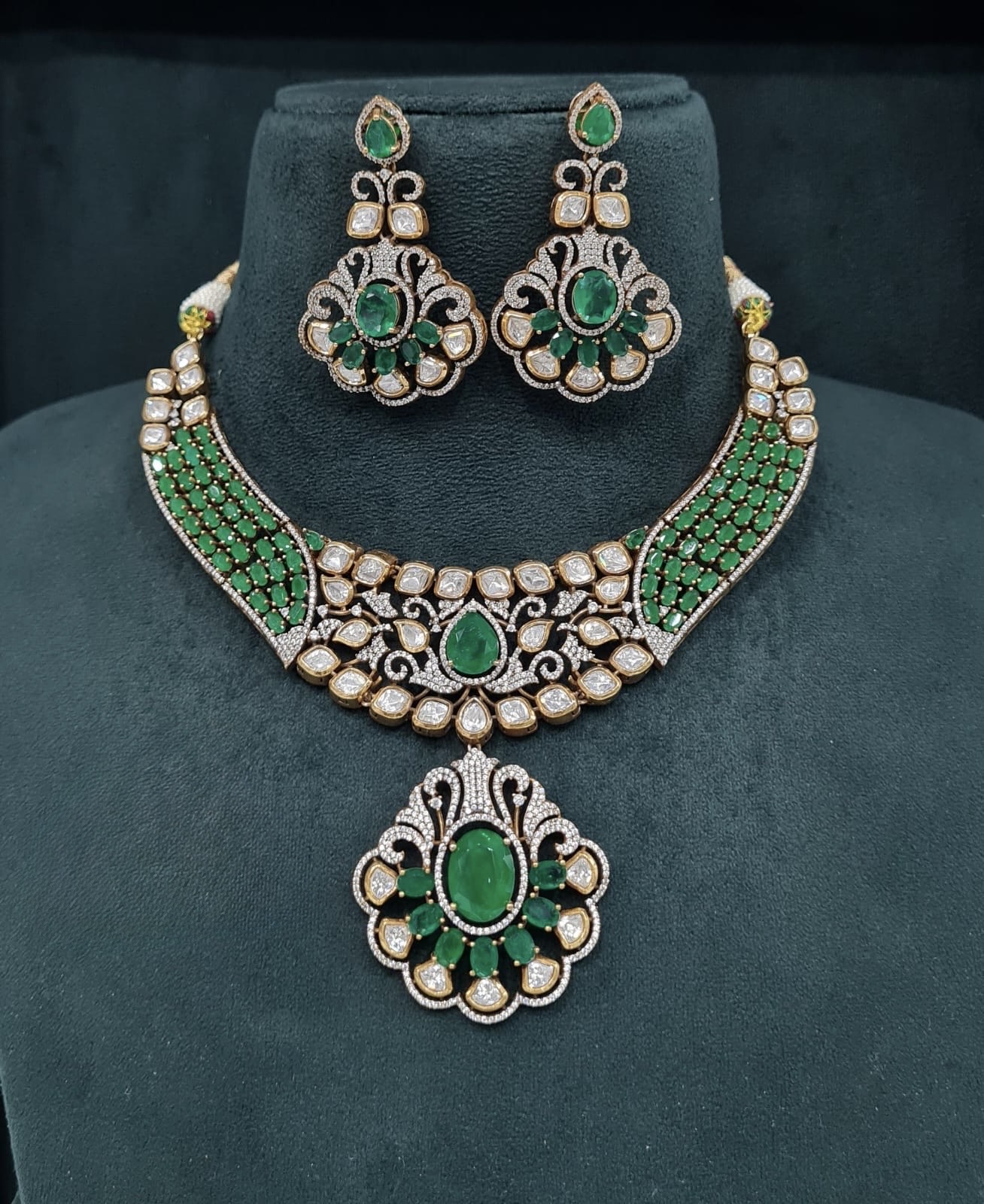 Kundan Necklace 07861 - 7