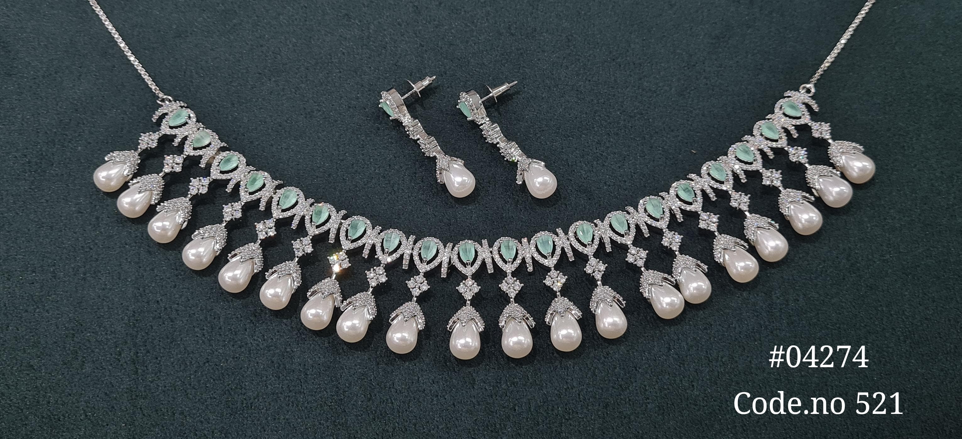 Cz Necklace 04274 - 5