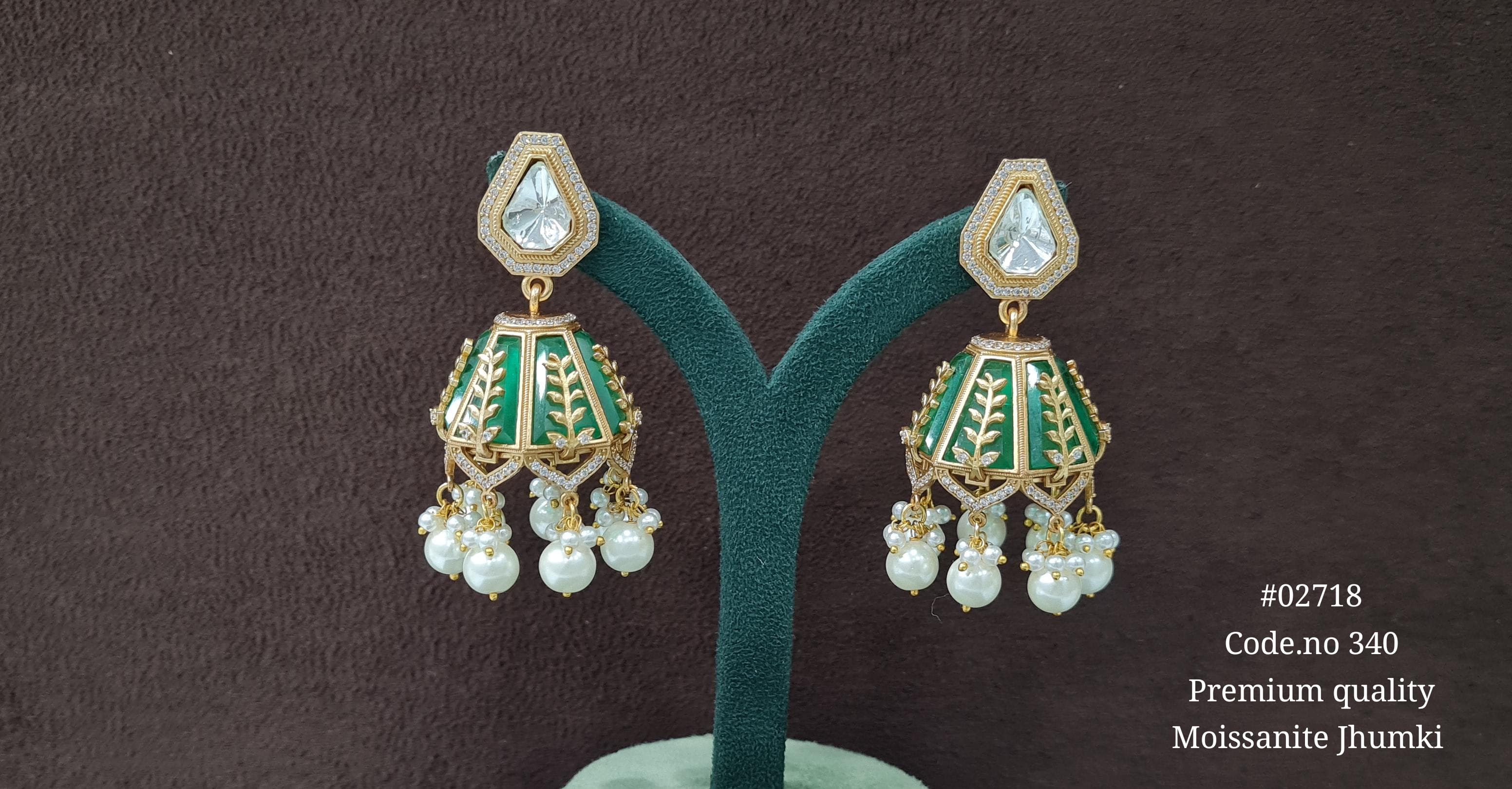 Kundan Jhumka 02718 - 8