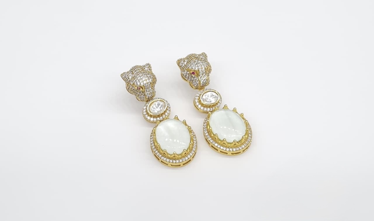 Kundan Earrings 10055 - 4