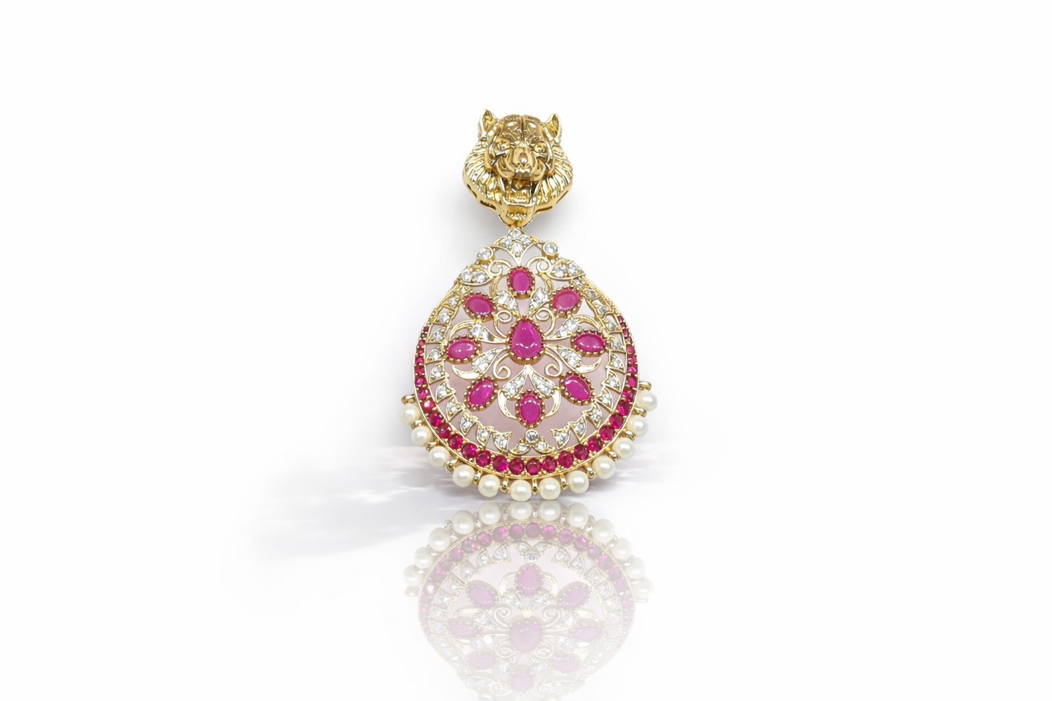 Kundan Brooch 09054 - 4