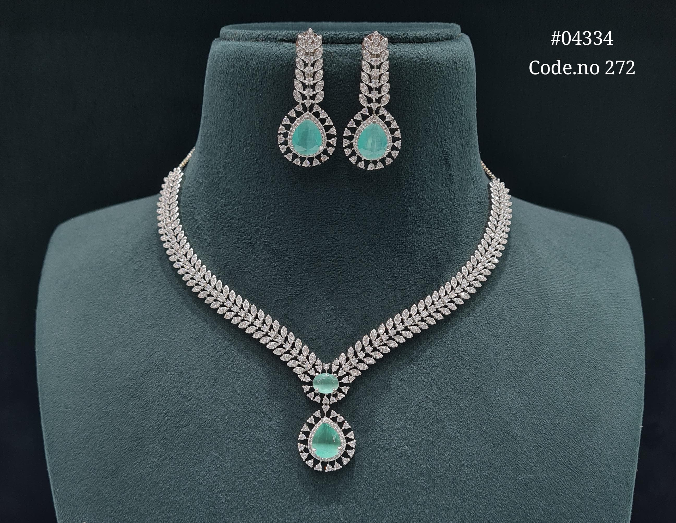 Cz Necklace 04334 - 8