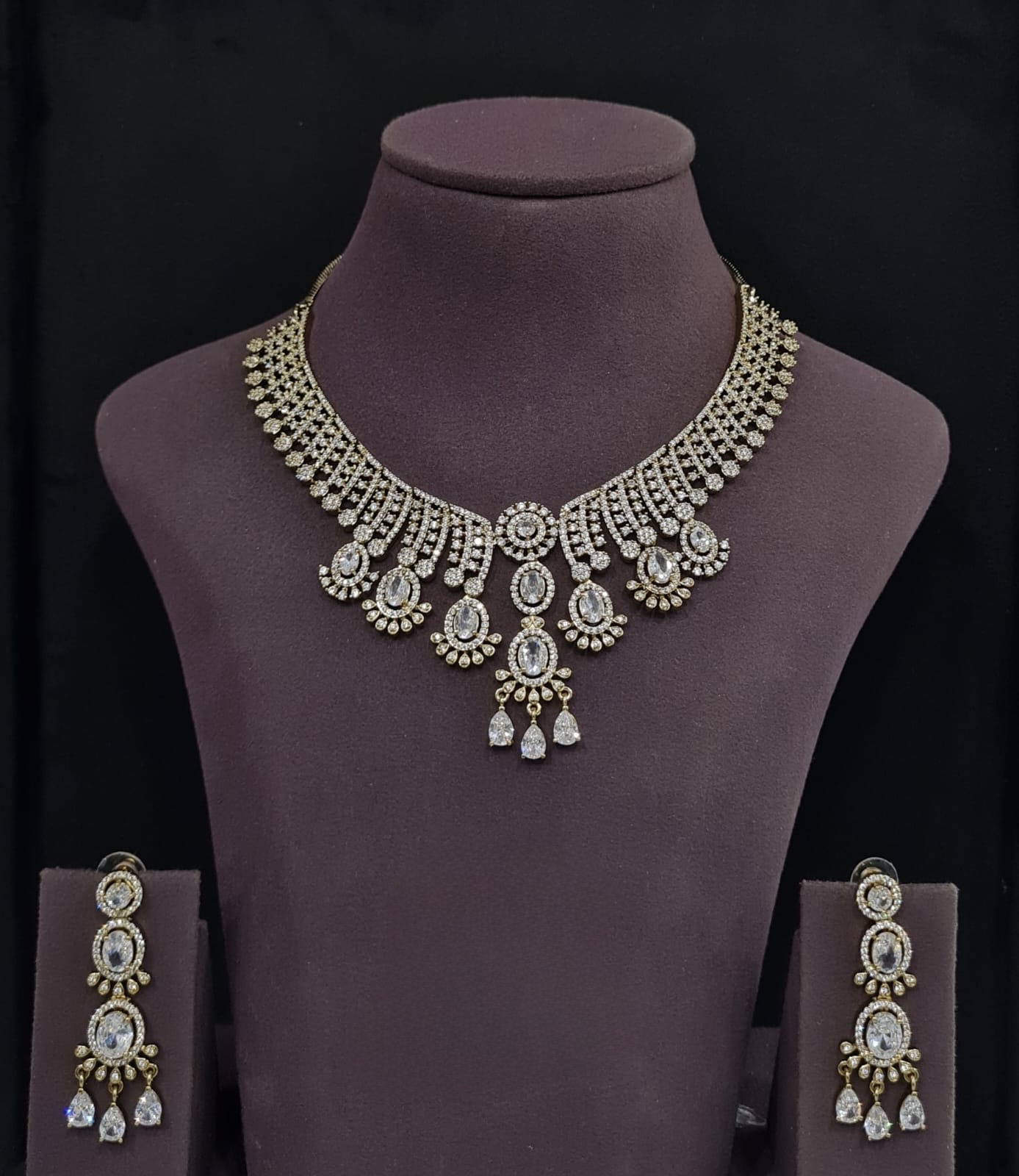 Cz Necklace 11109 - 12