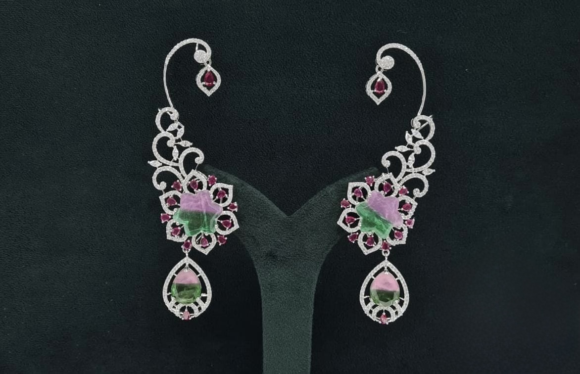 Cz Carving Earcuff 08883 - 9