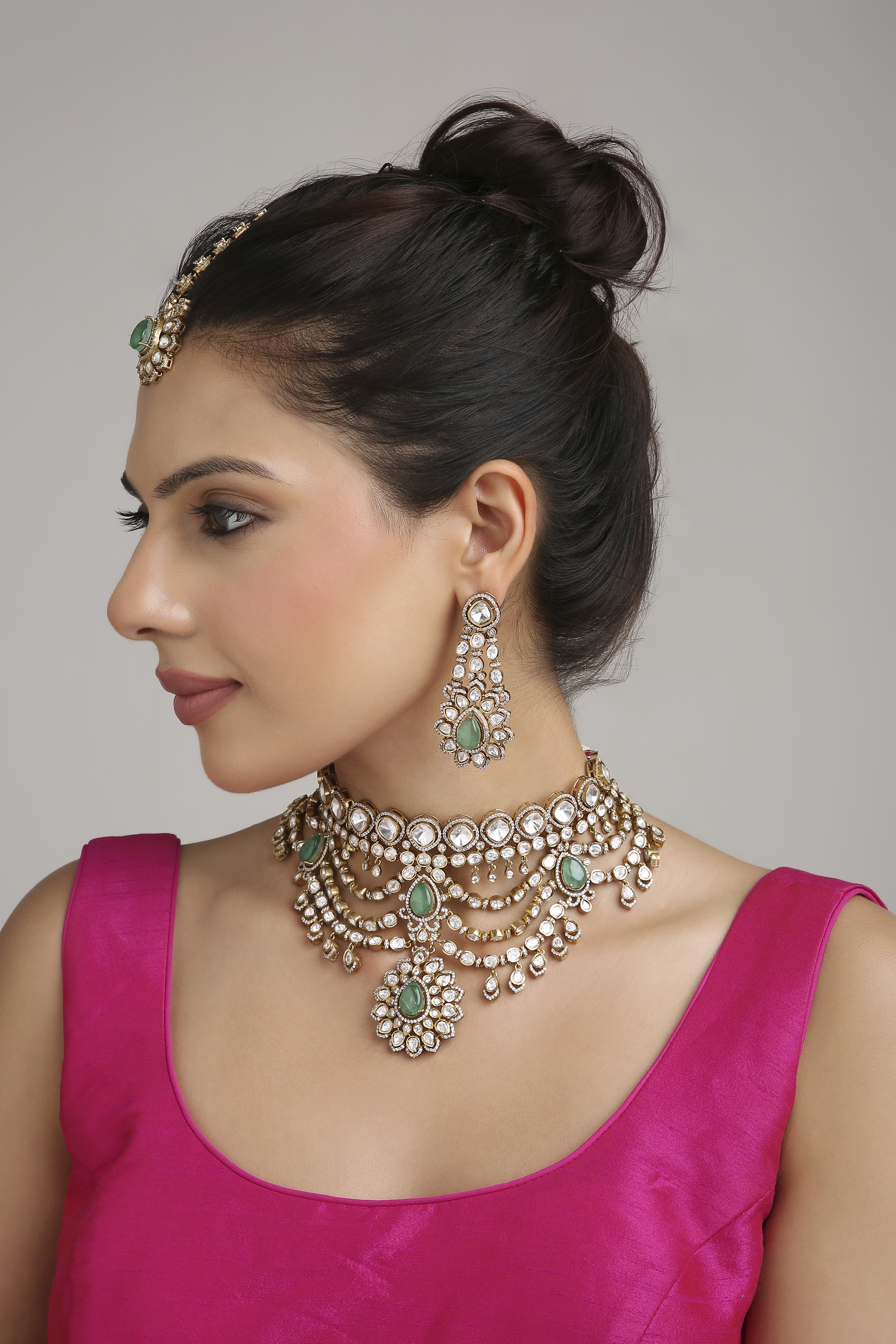 Kundan Bride Set 08105 - 8