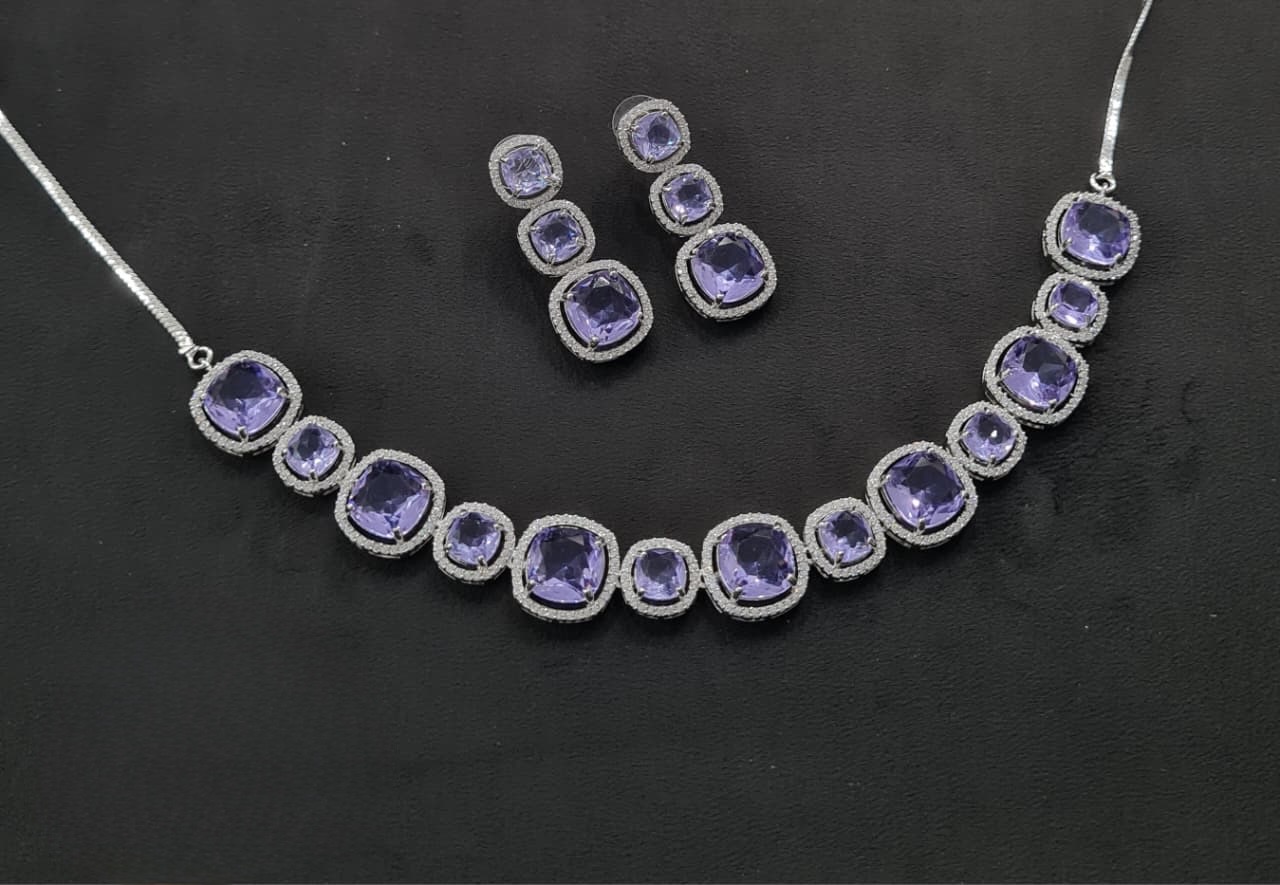 Cz Necklace 11108 - 18