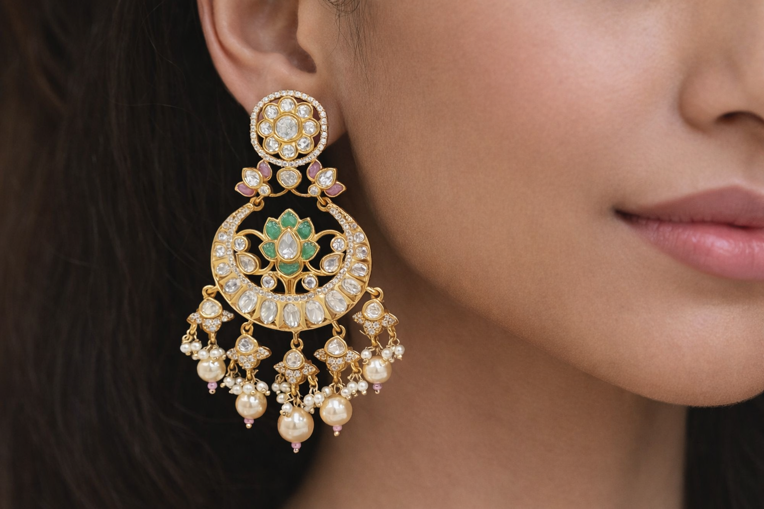 Kundan Earrings 07599