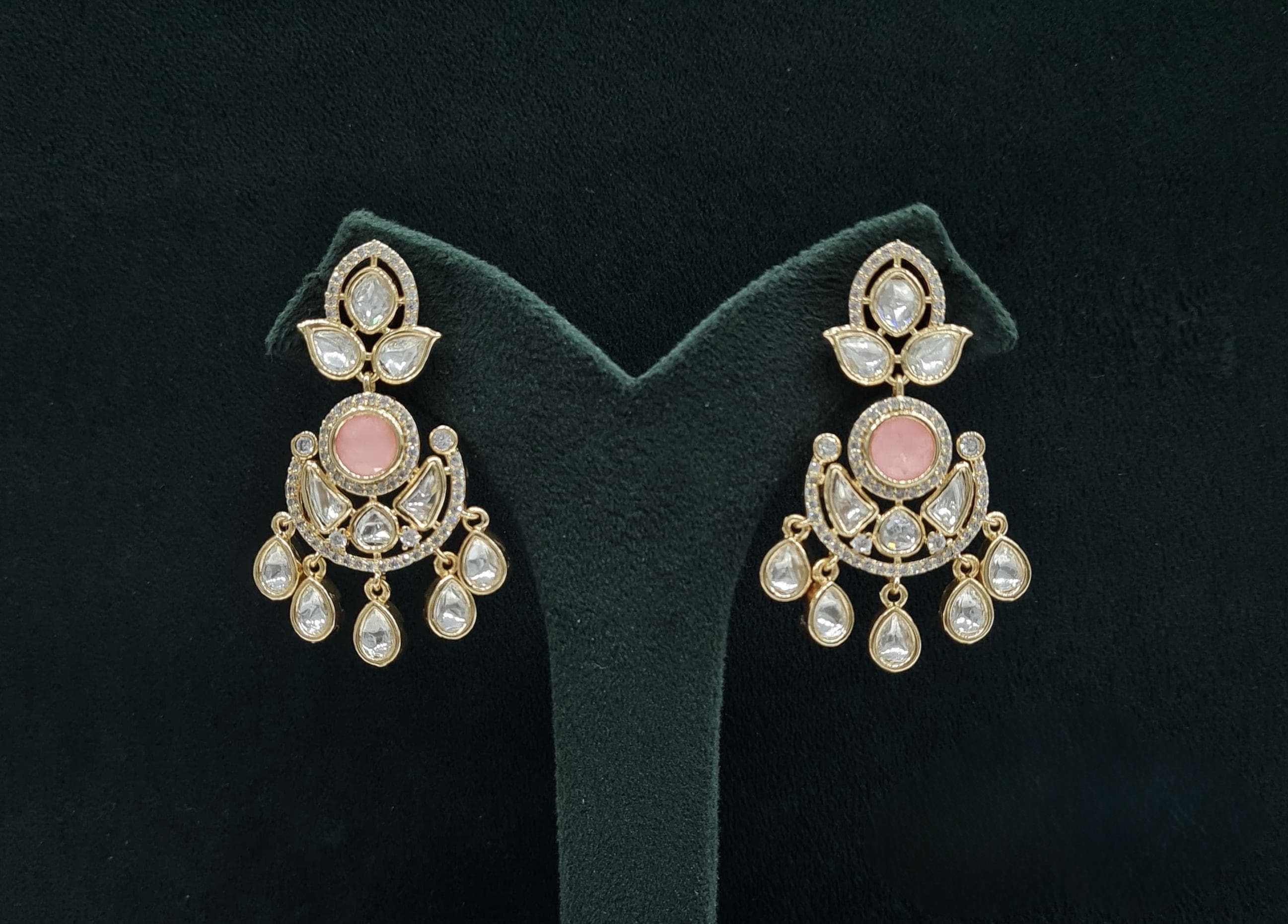 Kundan Earrings 08897 - 6