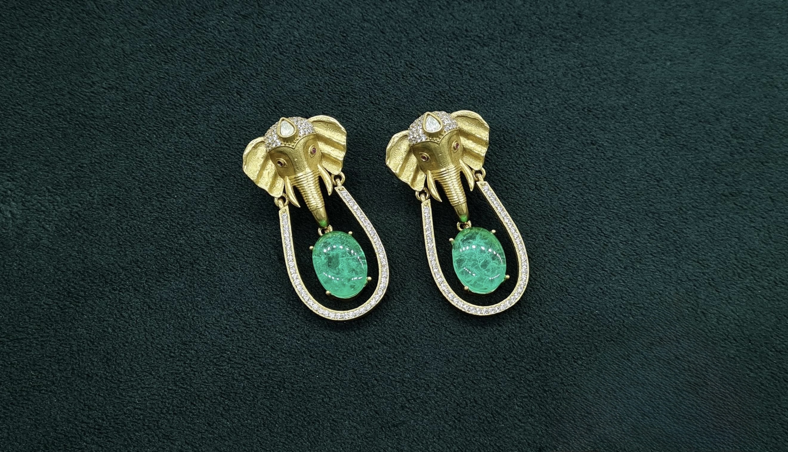 Kundan Earrings 08975 - 4