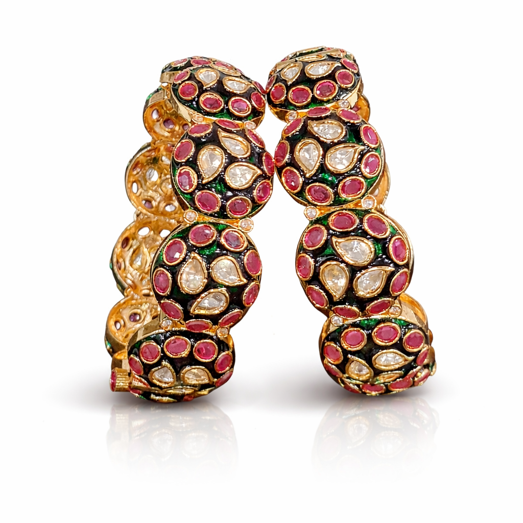 Kundan Bangles 08038