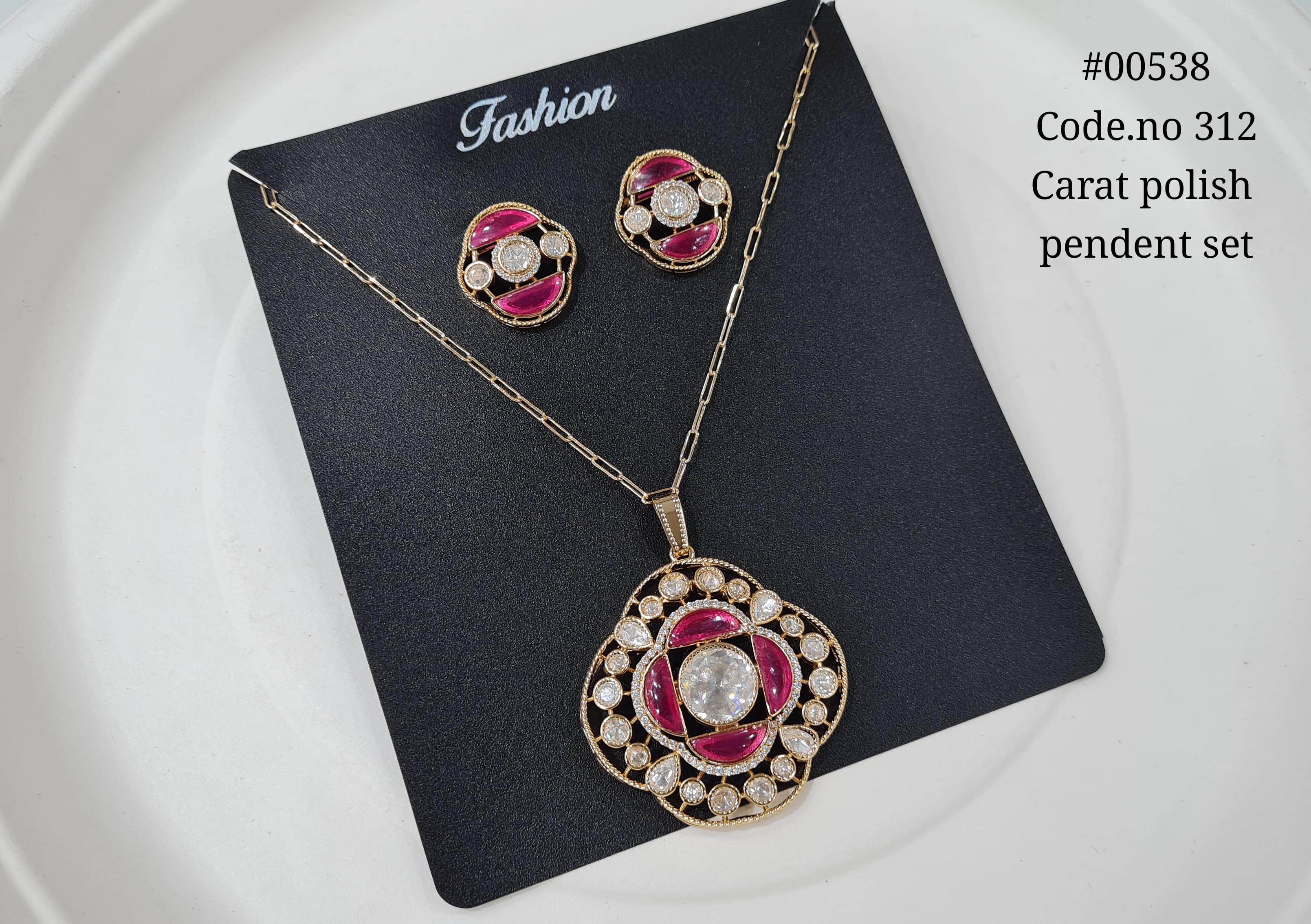 Kundan pendant set 00538