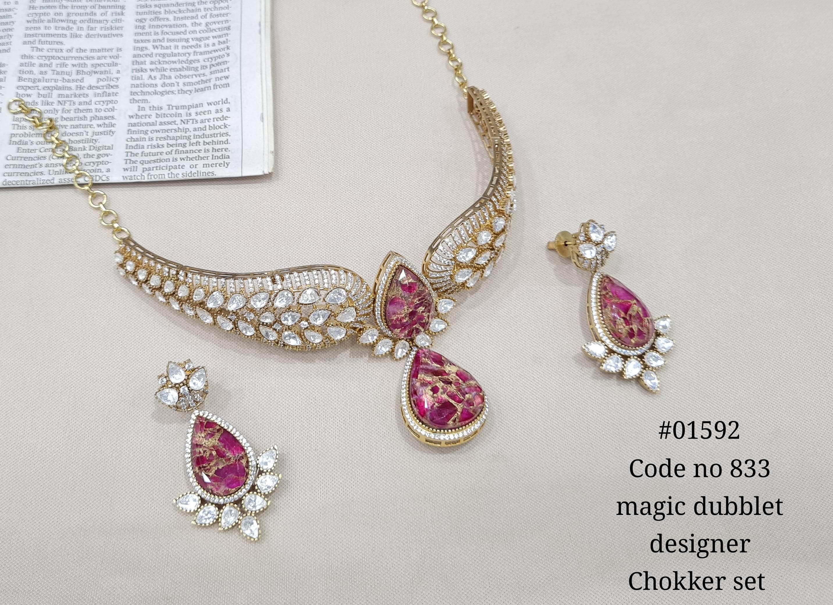 Kundan Necklace 01592 - 9