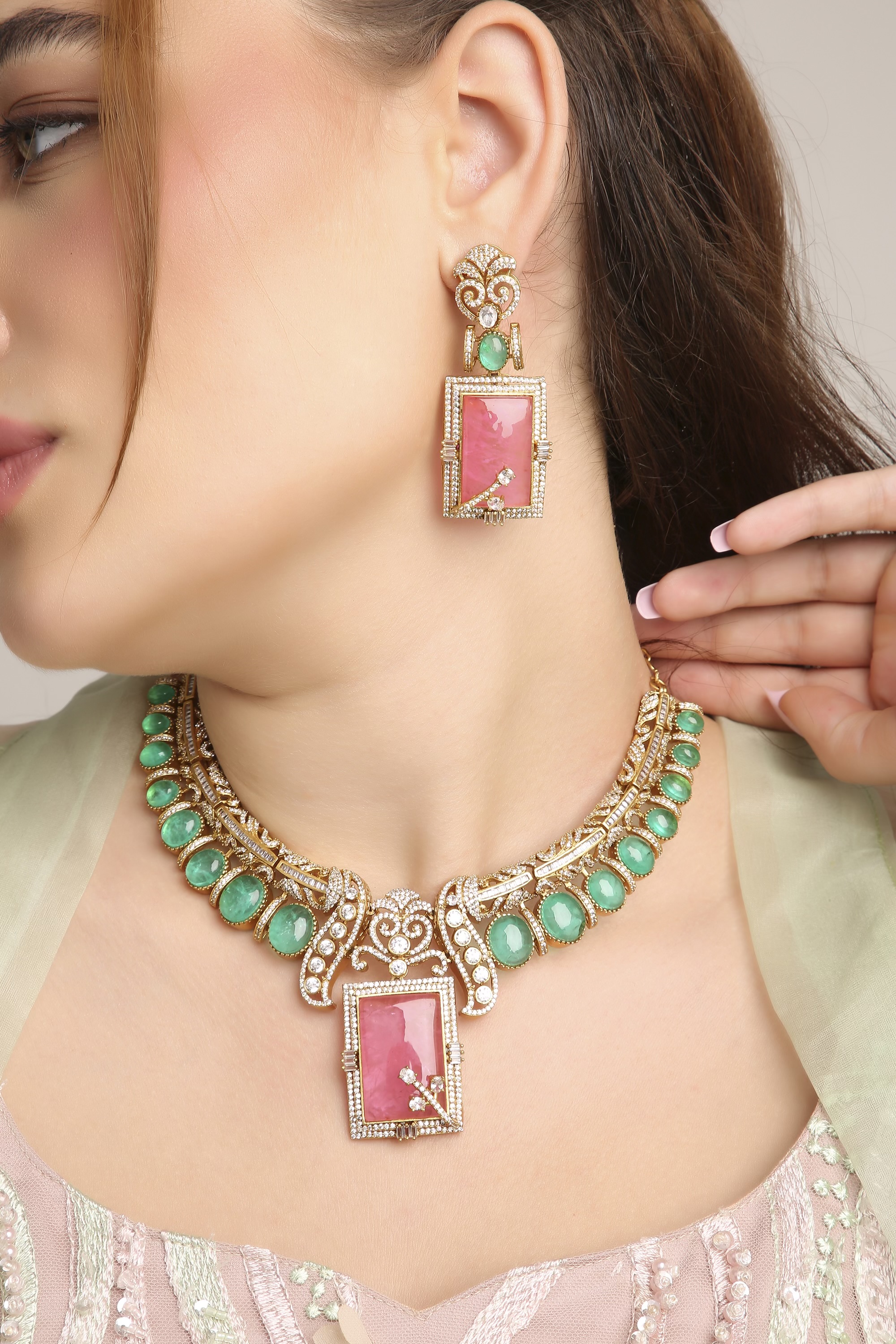 Moissanite Necklace 10495 - 2