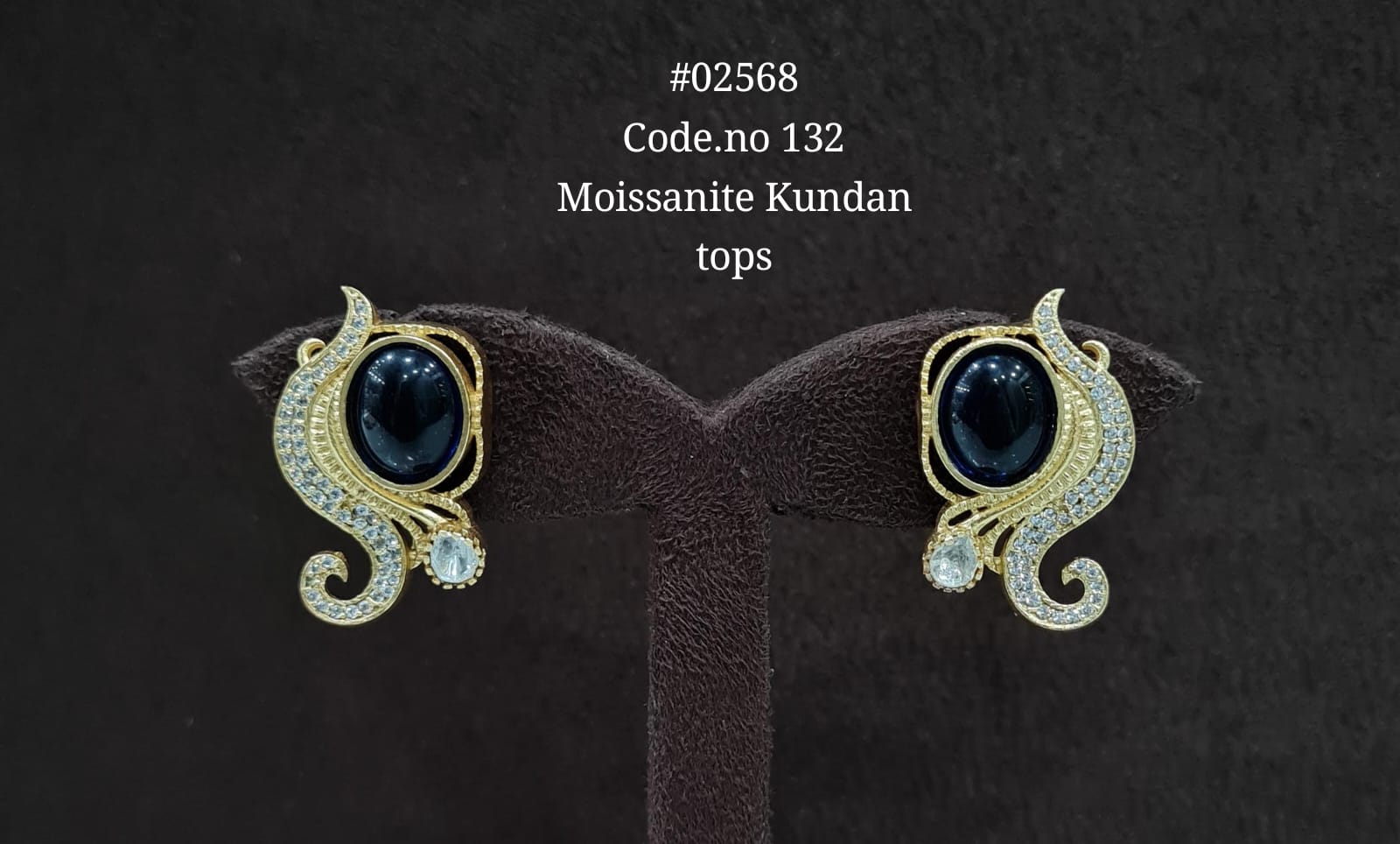 Kundan earrings 02568 - 3
