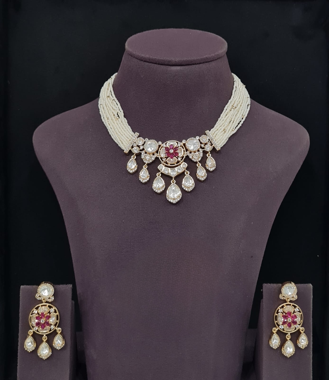 Kundan Necklace 11235 - 7