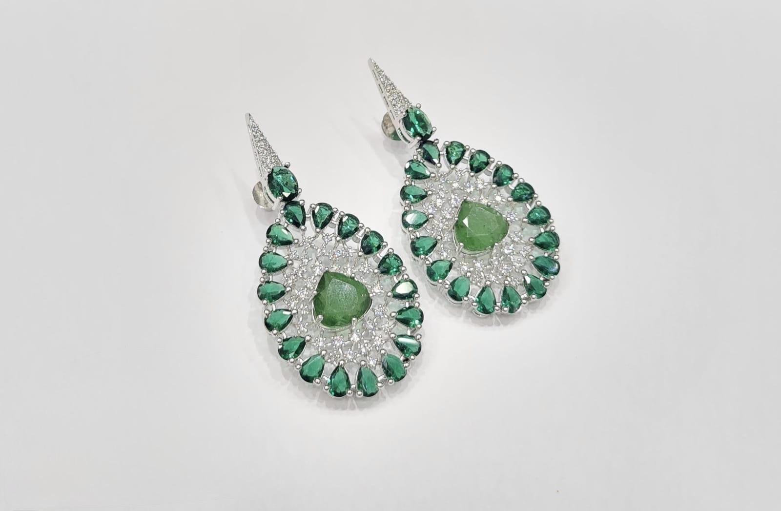 Cz Earrings 08446 - 6