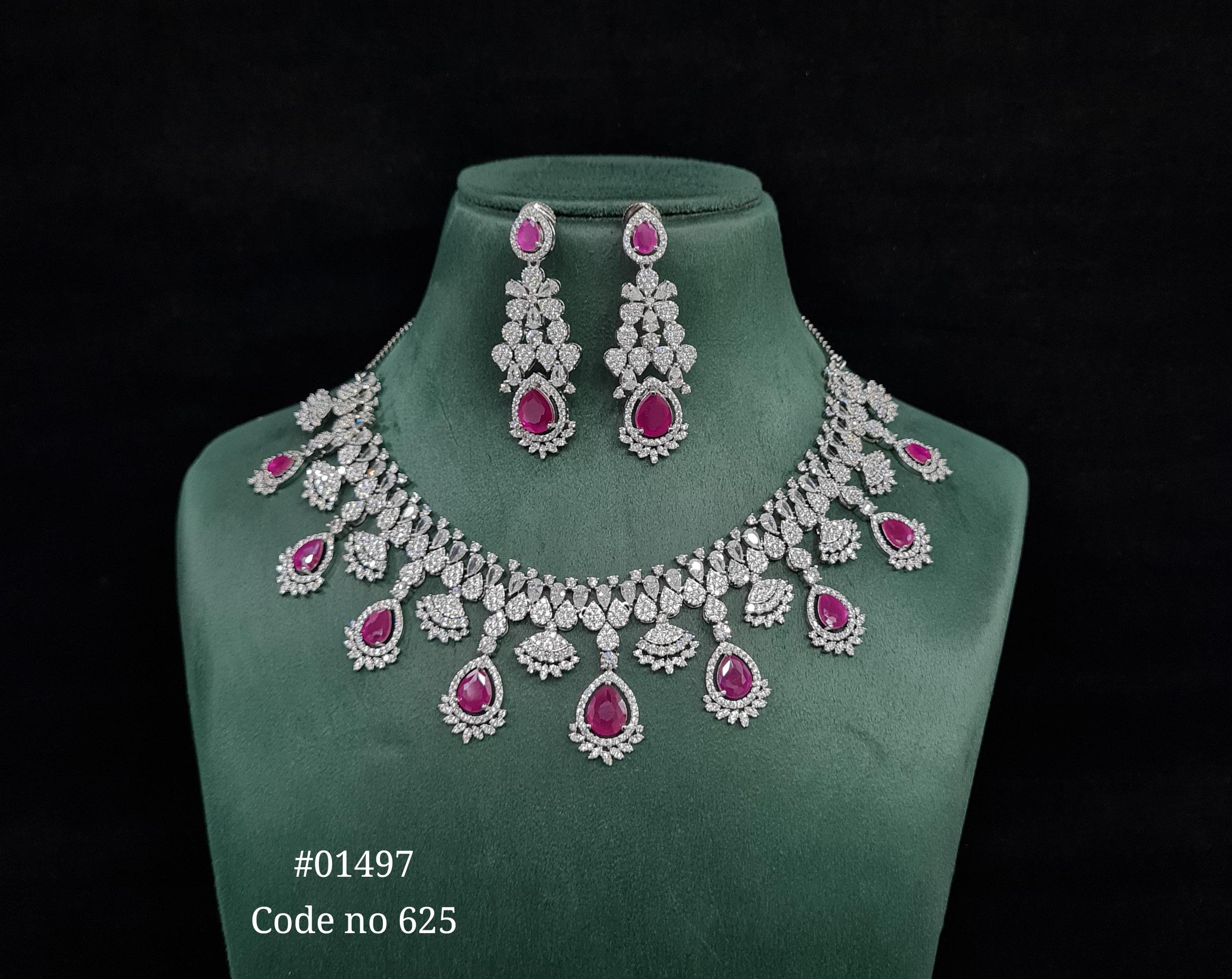 Cz necklace 01497 - 6