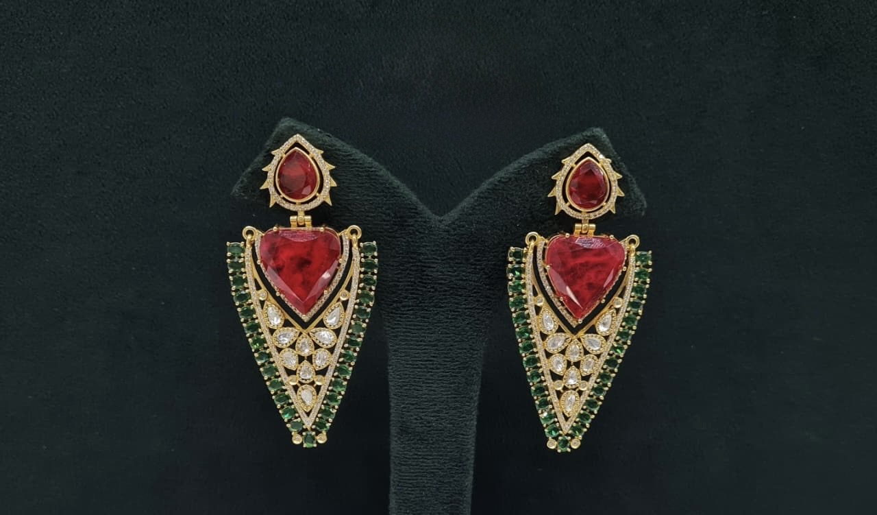 Kundan Earrings 08206 - 10