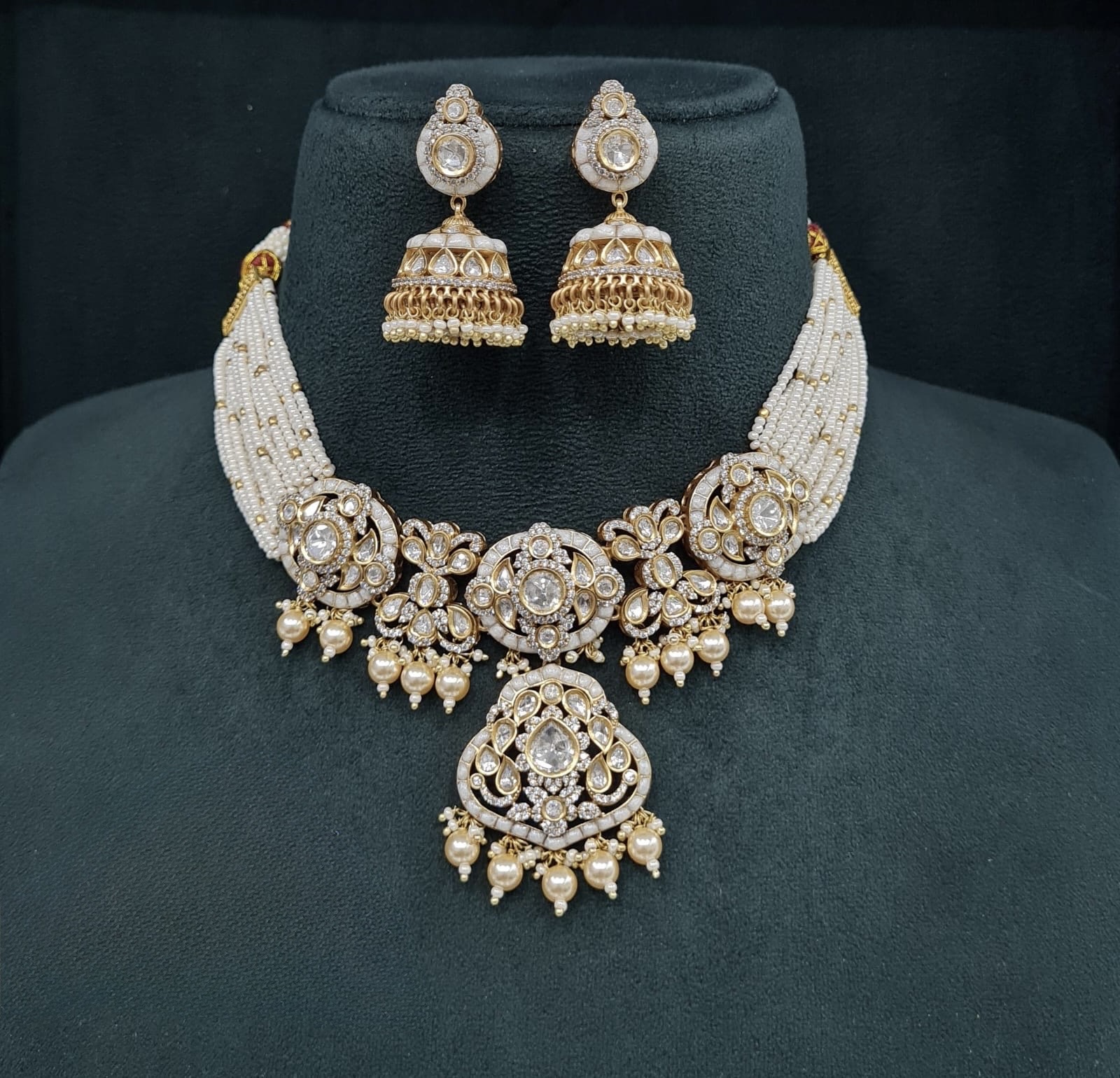 Kundan Necklace 08952 - 5