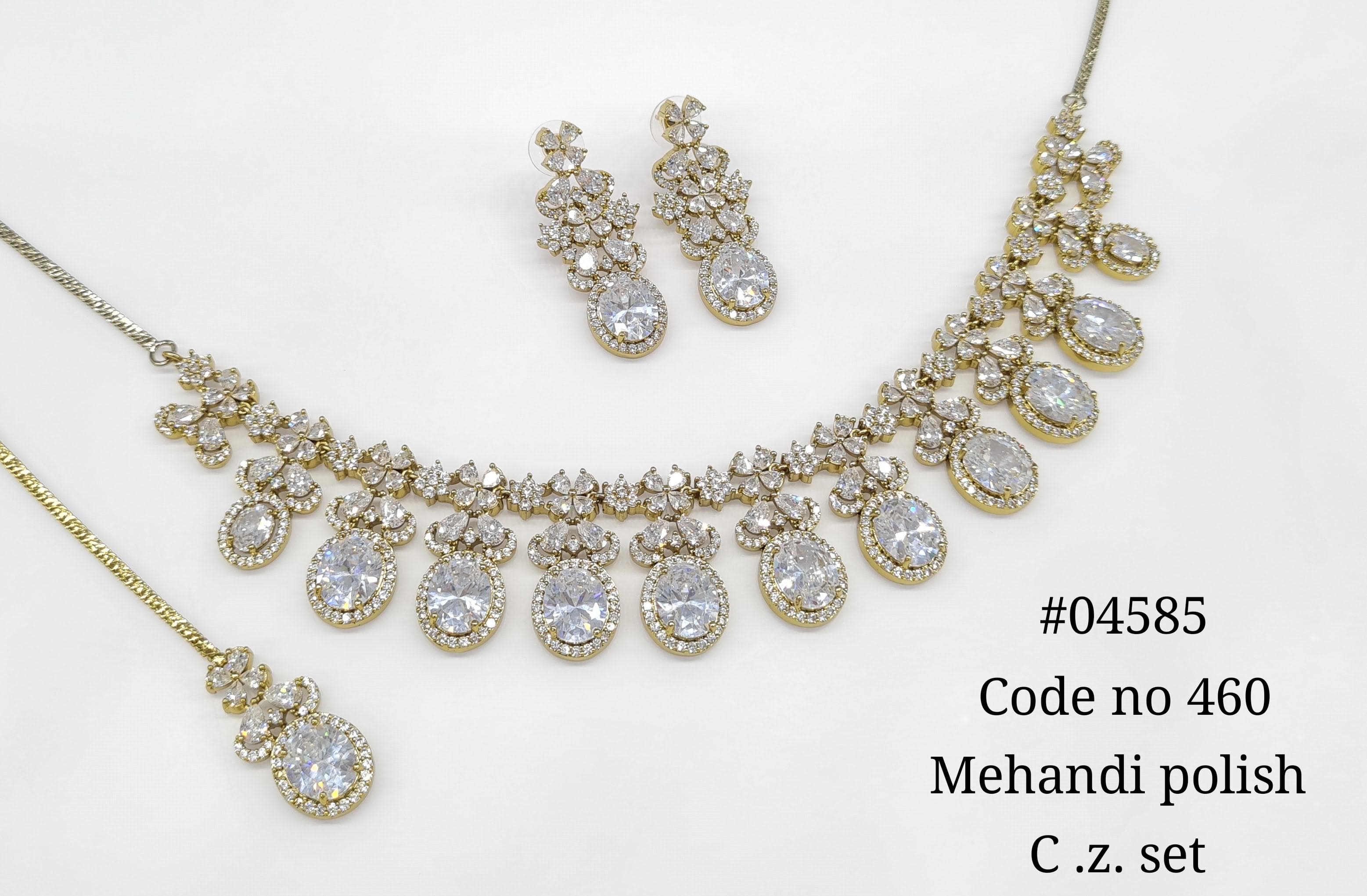 Cz Necklace 04585 - 4