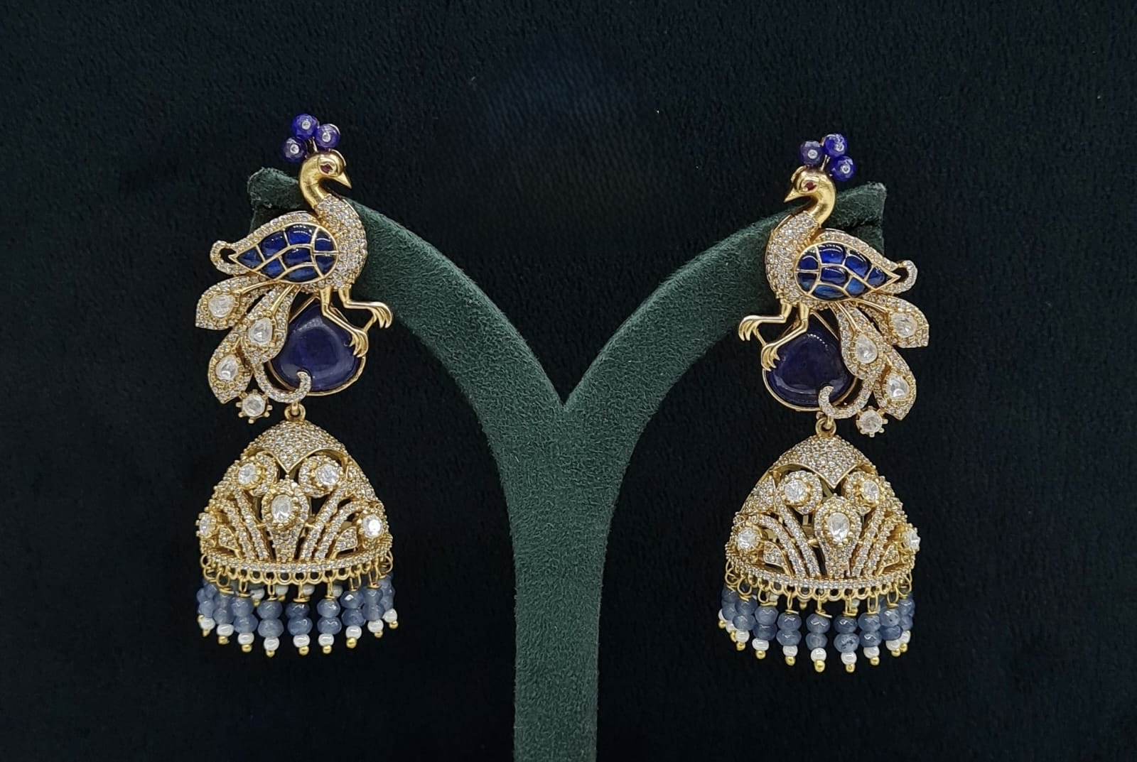 Kundan Earrings 06492 - 5