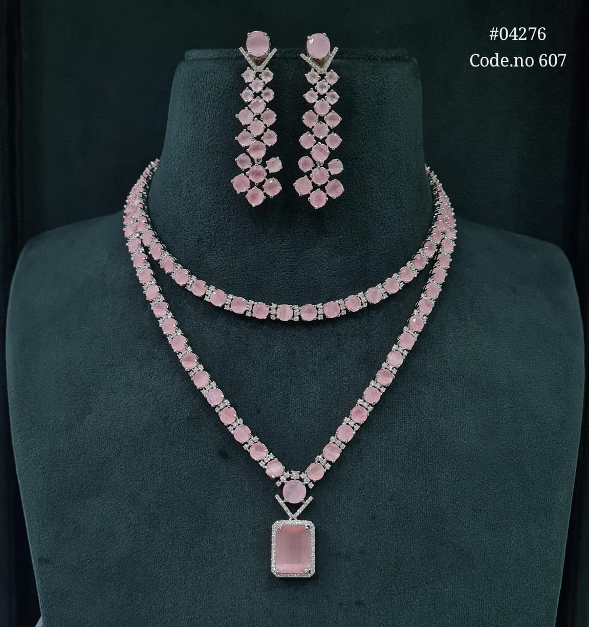Cz Necklace 04276 - 11