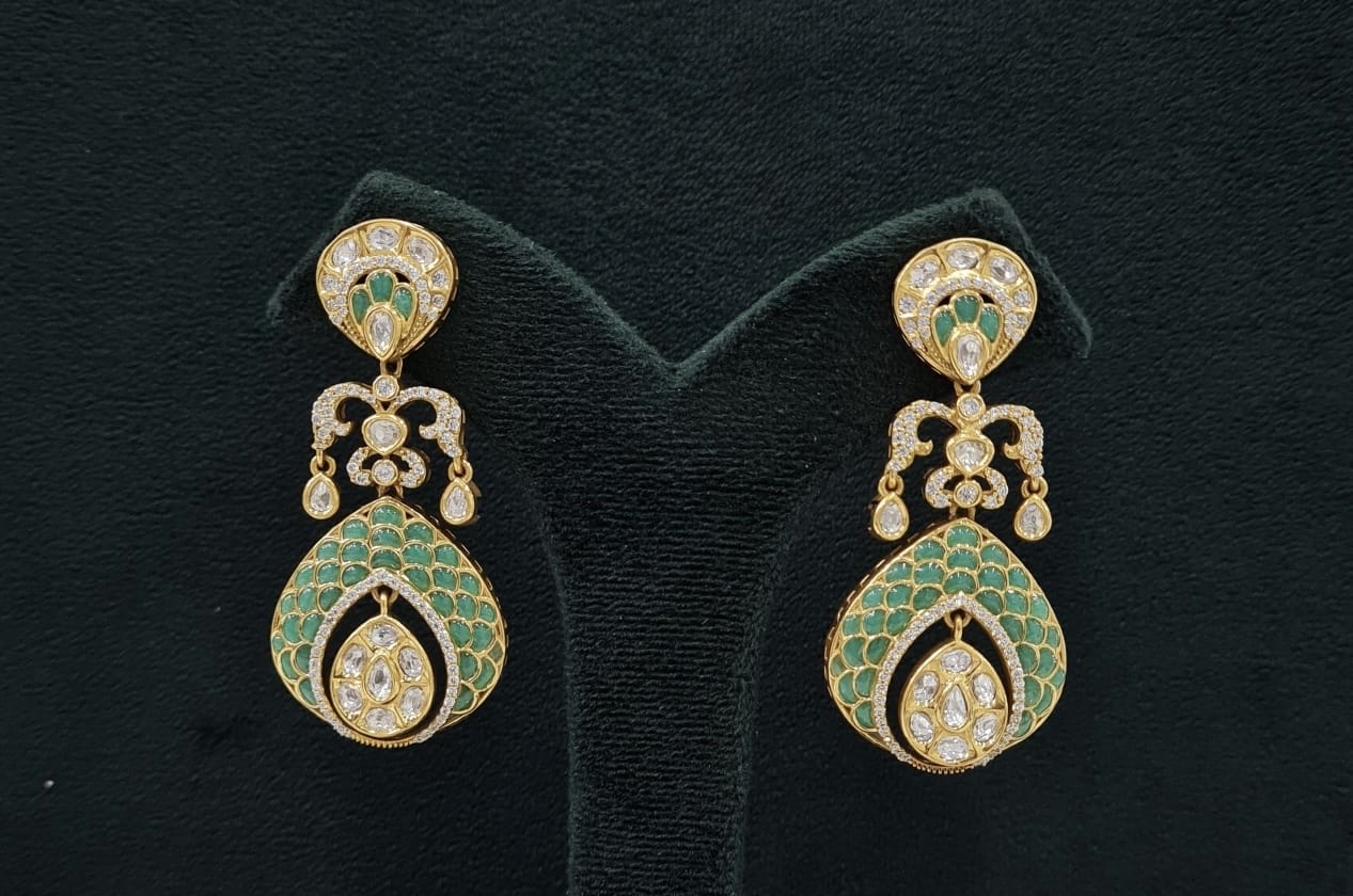Kundan Earrings 07604 - 7