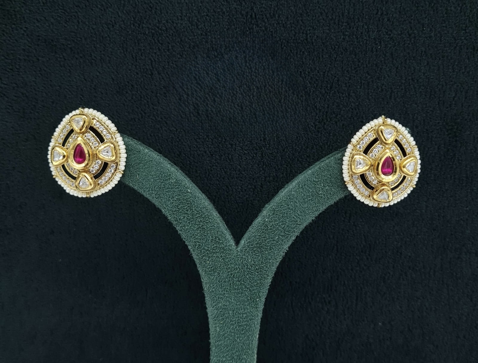 Kundan Earrings 06798 - 4