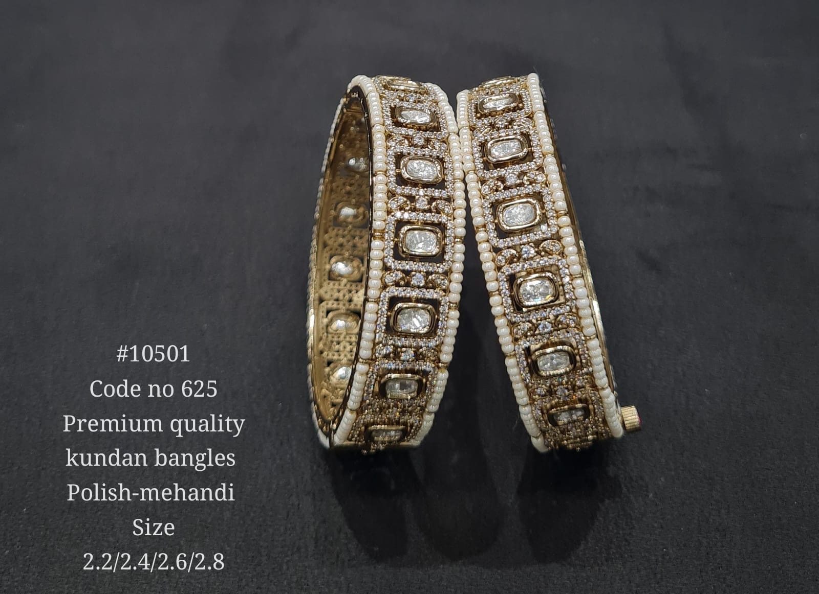 Kundan Bangles 10501 - 2