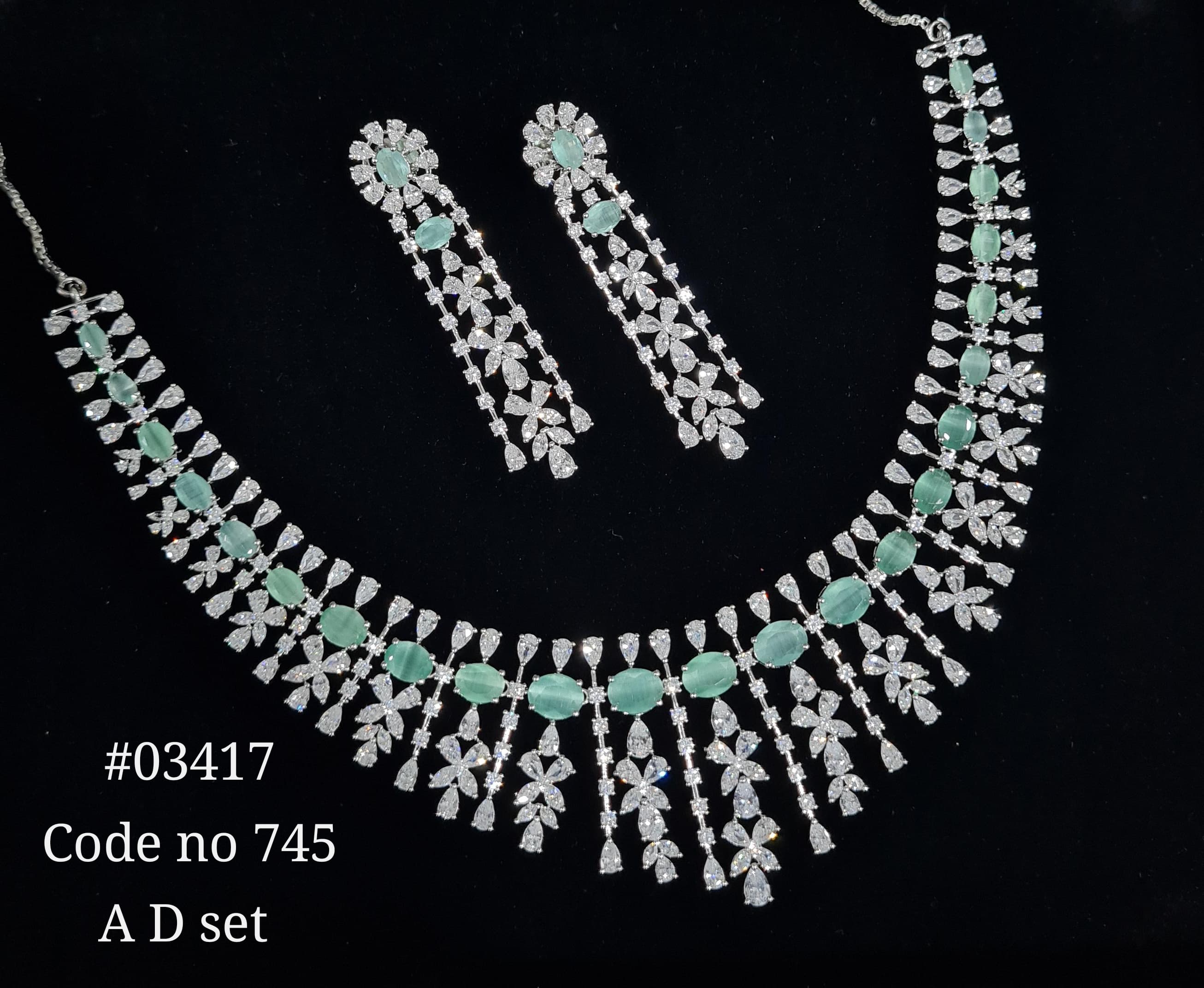 Cz necklace 03417 - 5