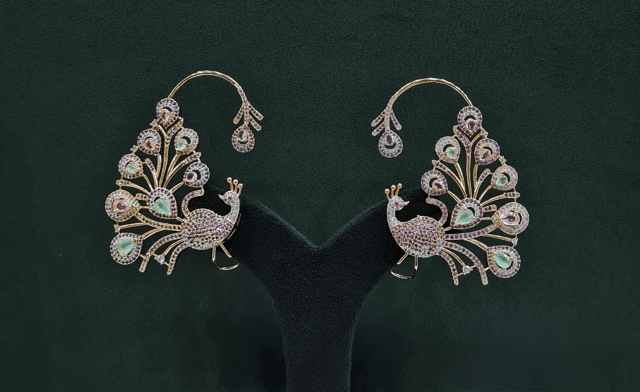 Cz Peacock Earcuff 09326 - 3