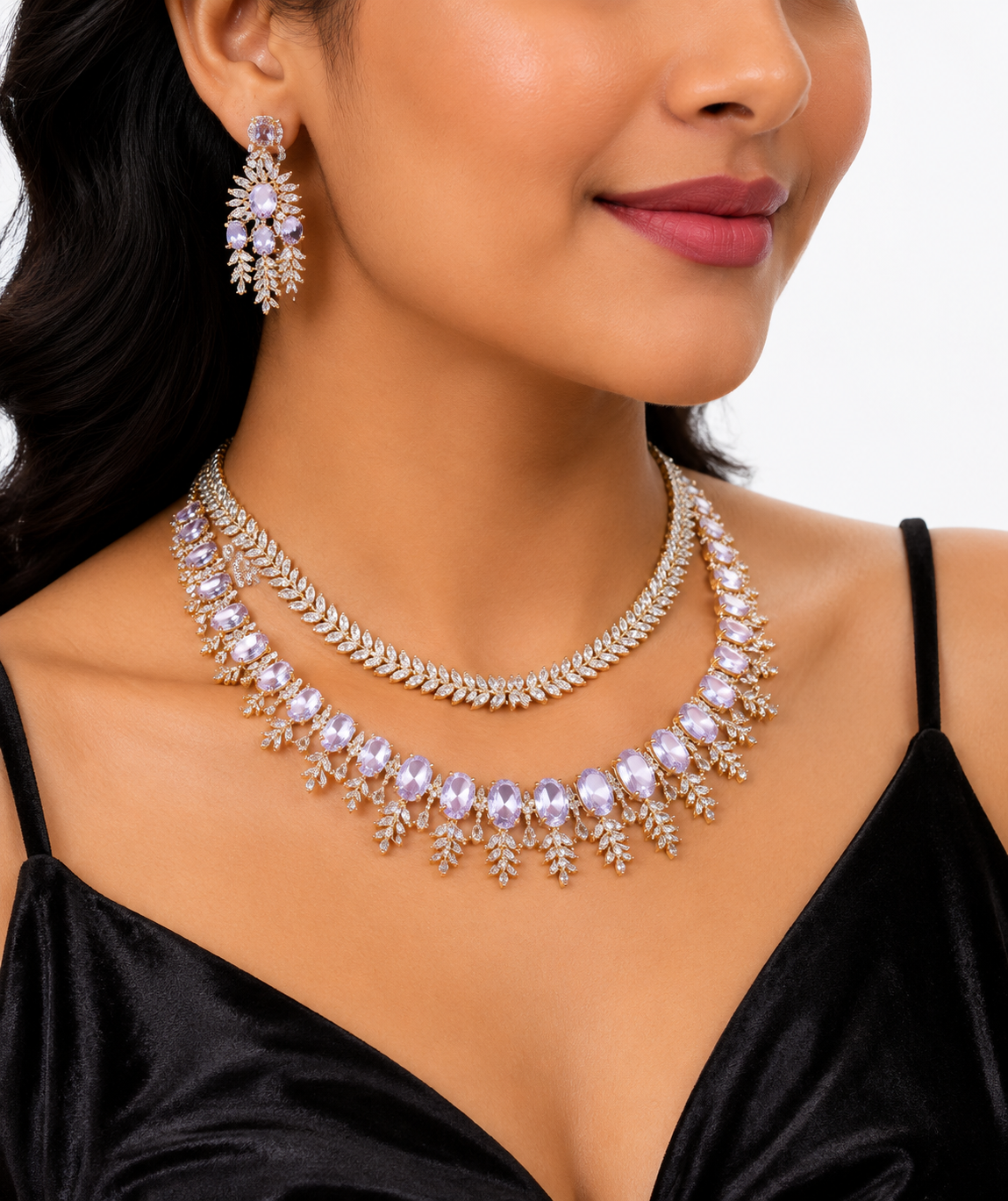 Cz Necklace 04553 - 10