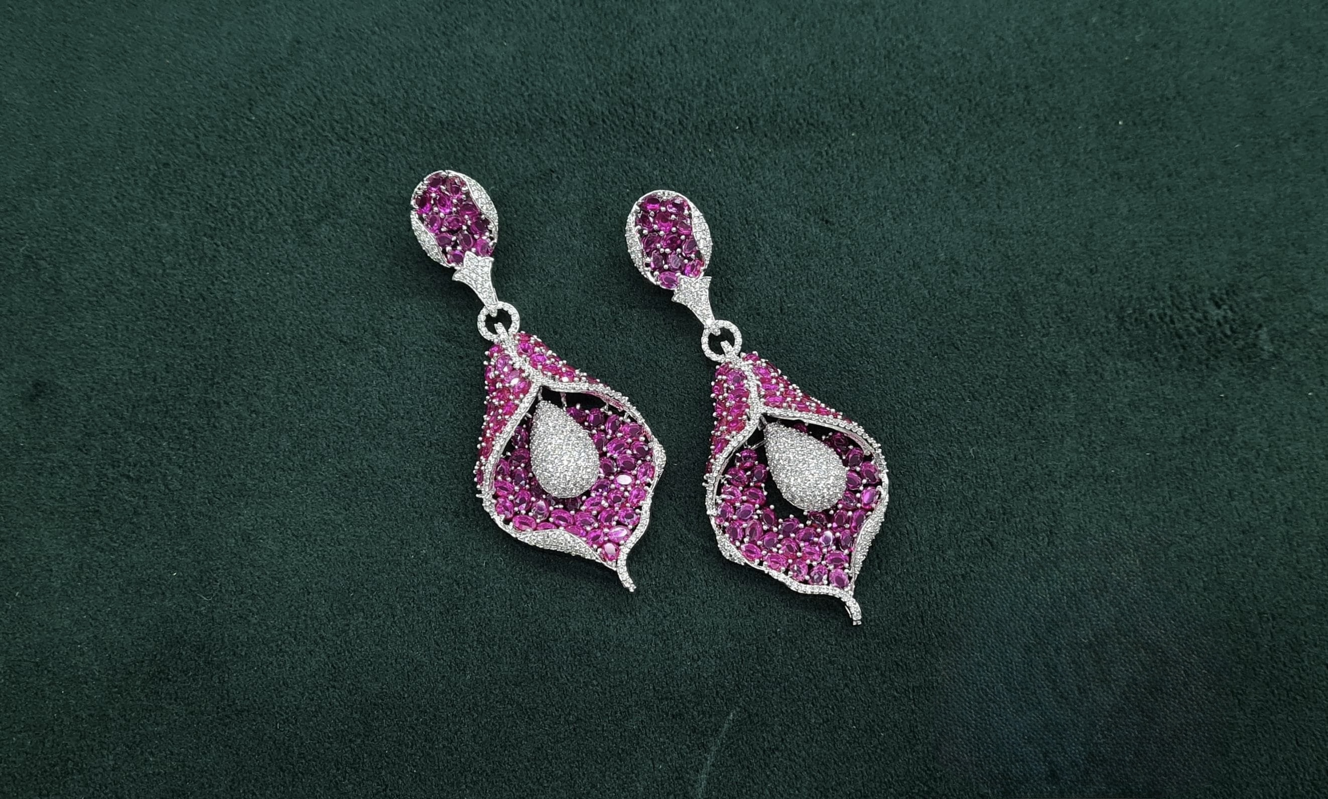 Cz Earrings 08982 - 7