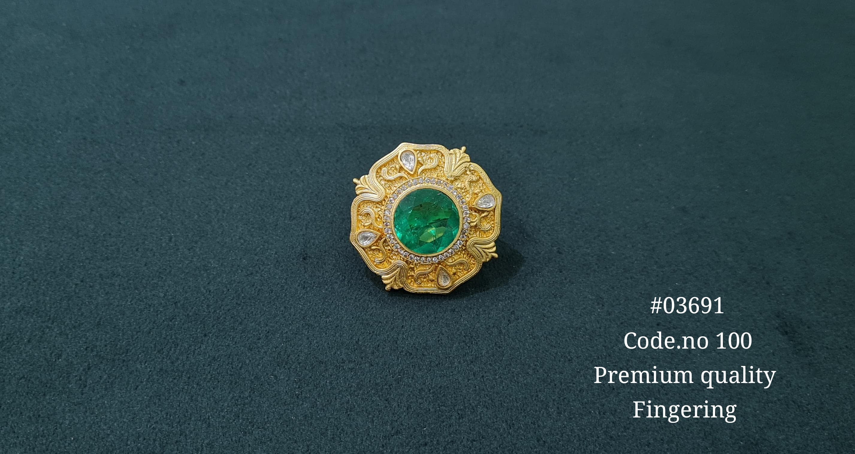 Kundan Fingerring 03691 - 4