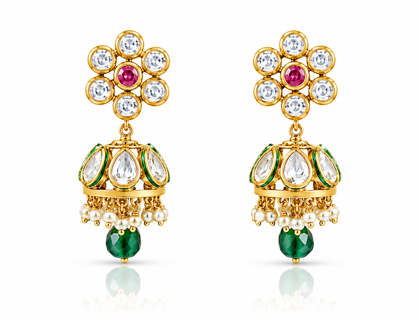 Kundan Jhumka 00546 - 5