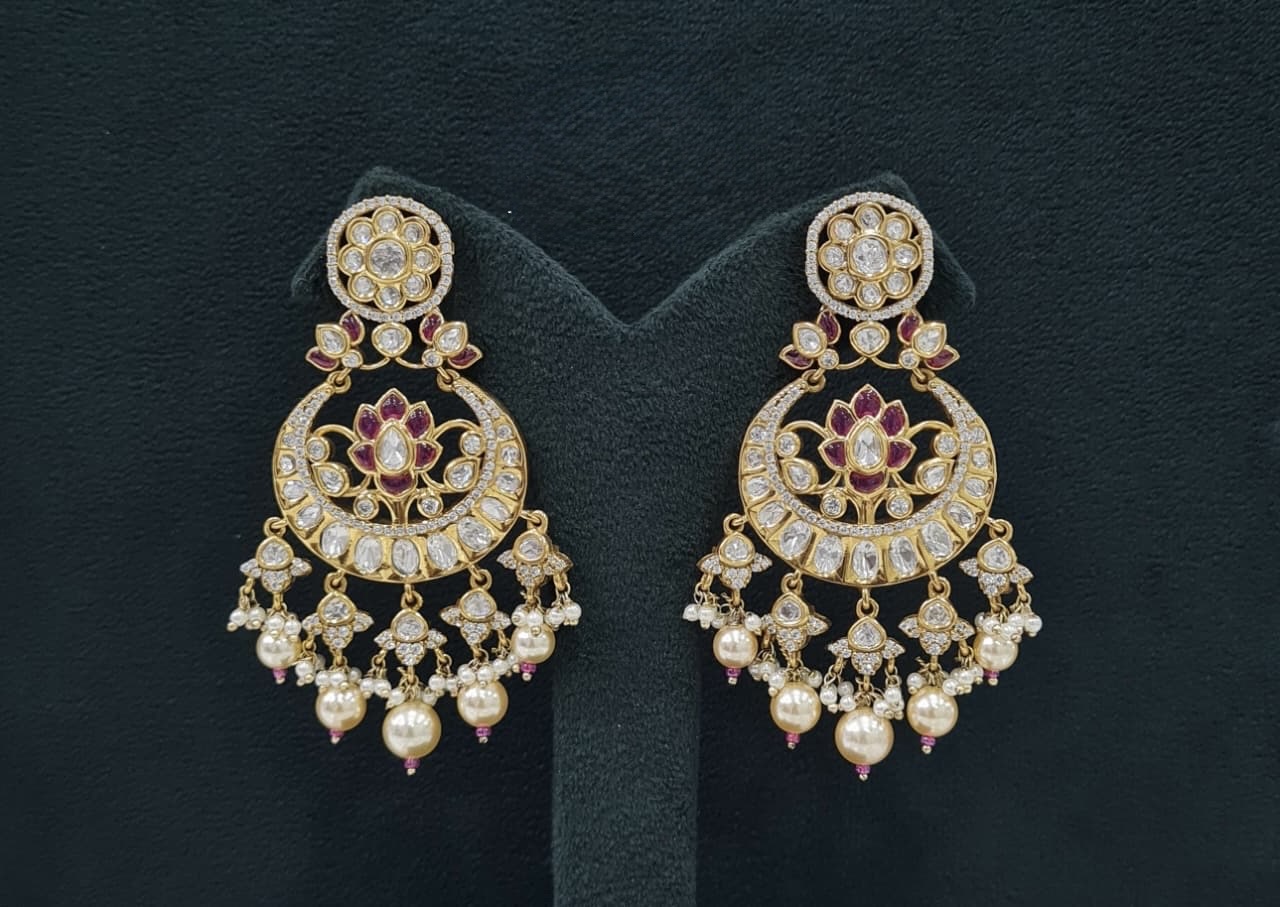 Kundan Earrings 07599 - 7