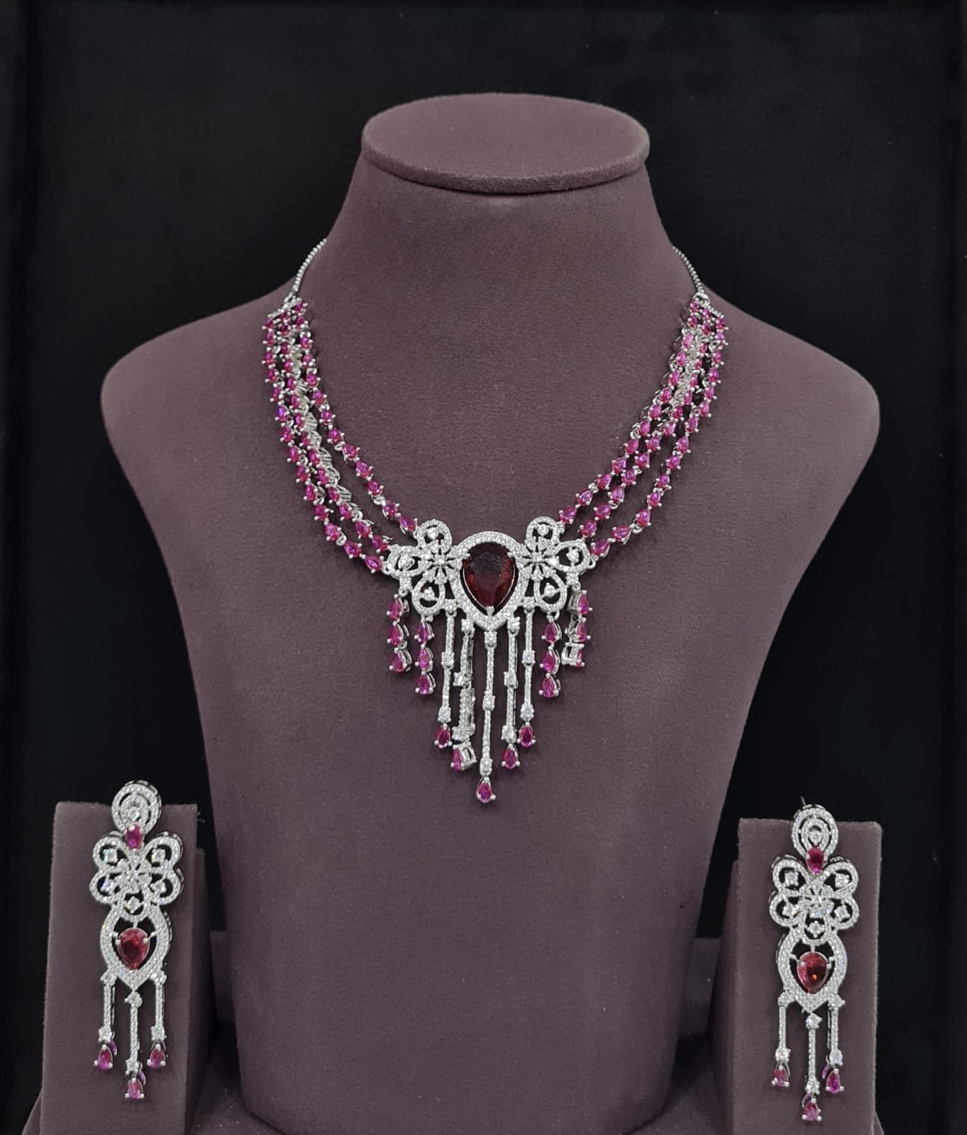 Cz Necklace 11410 - 3