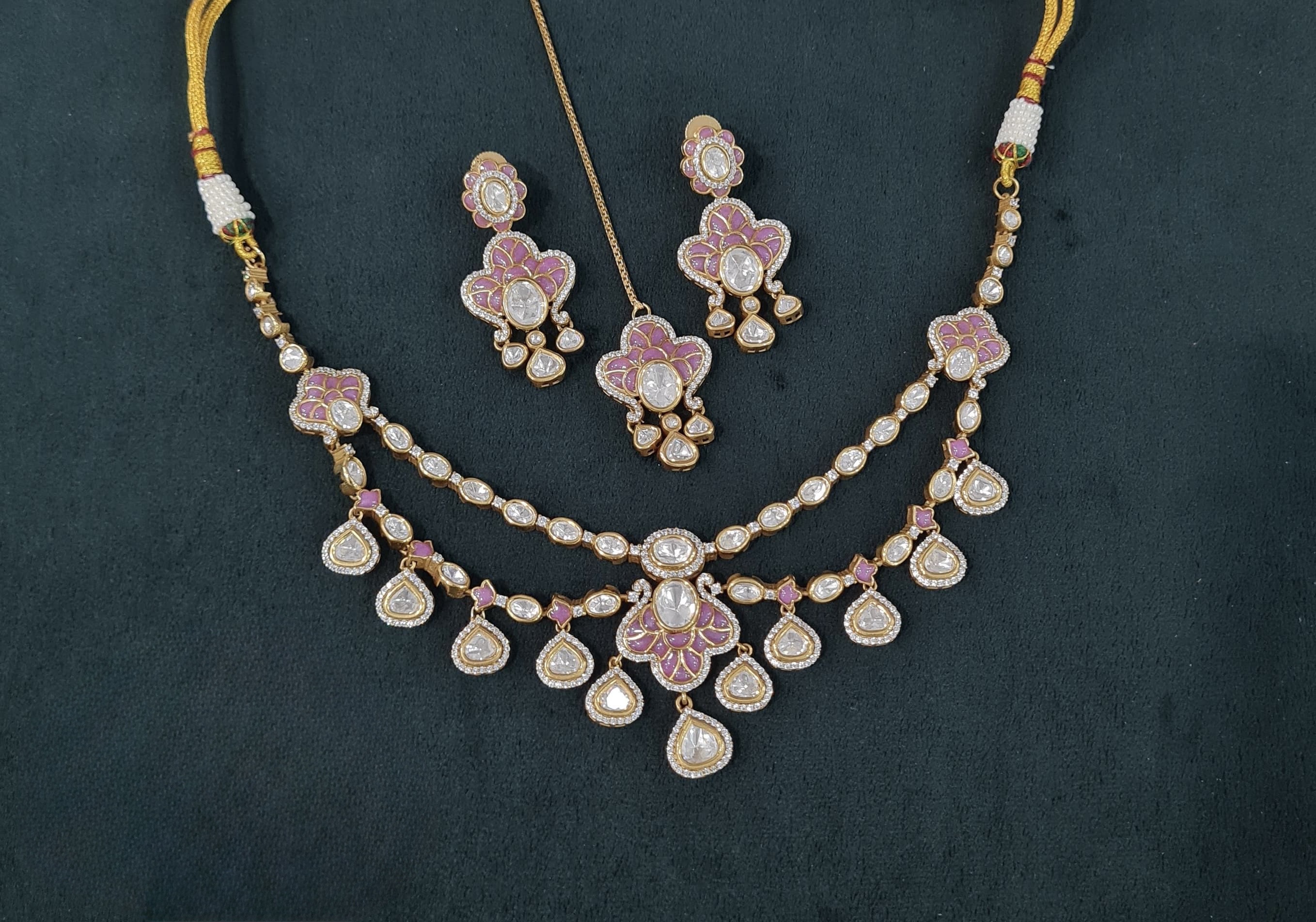 Kundan Necklace 04109 - 9