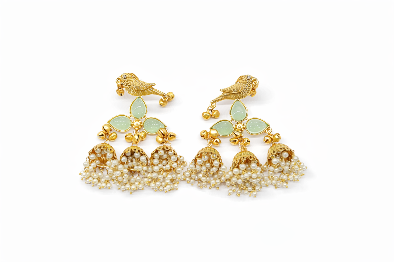 Kashmiri Earrings 06835 - 3